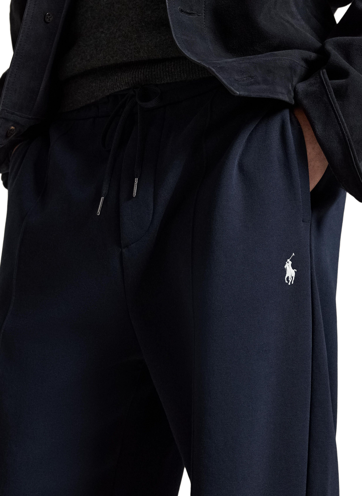 Large straight jogging pants in blended cotton POLO RALPH LAUREN Blue