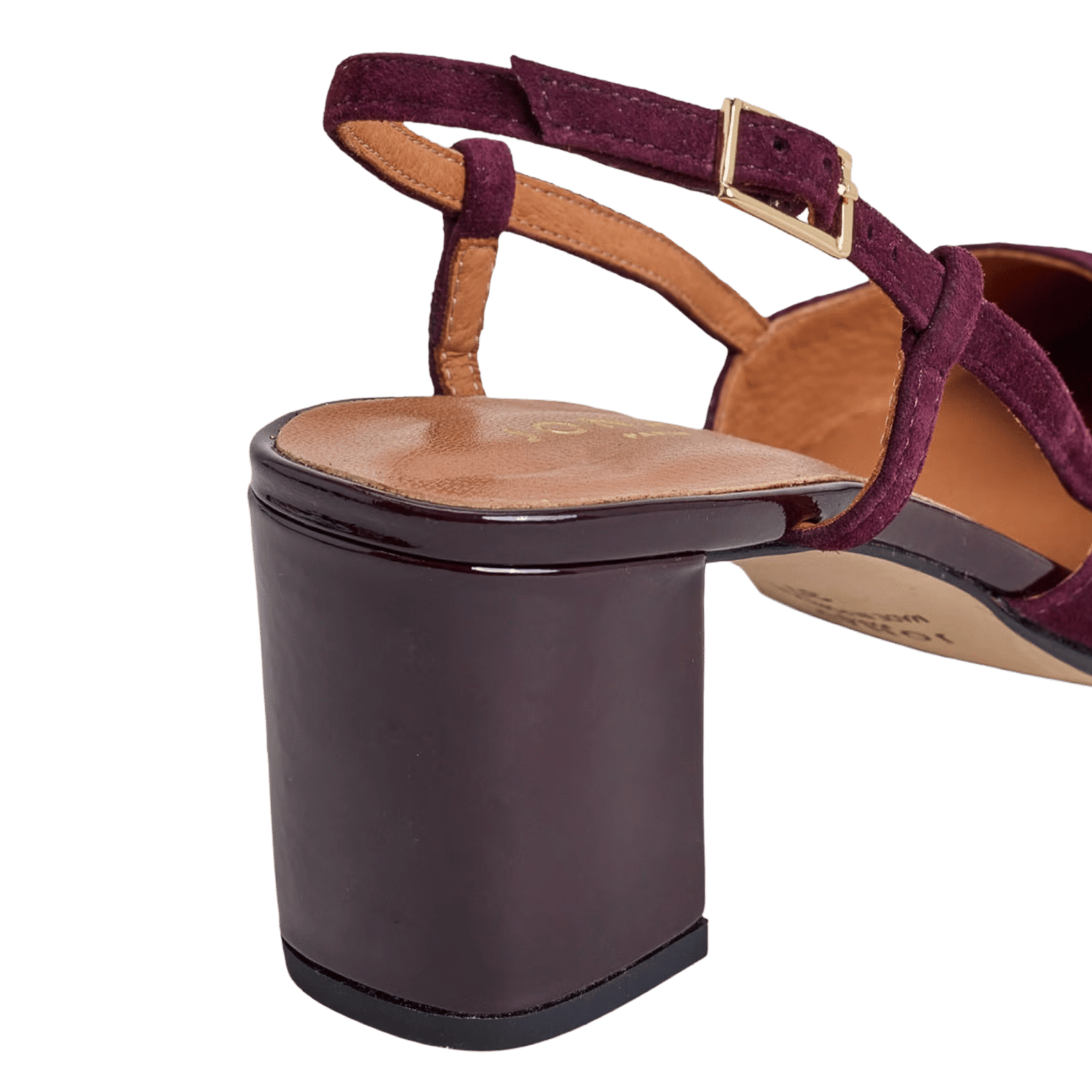 Slingbacks en cuir bi-matière dhapop | Rouge JONAK Femme
