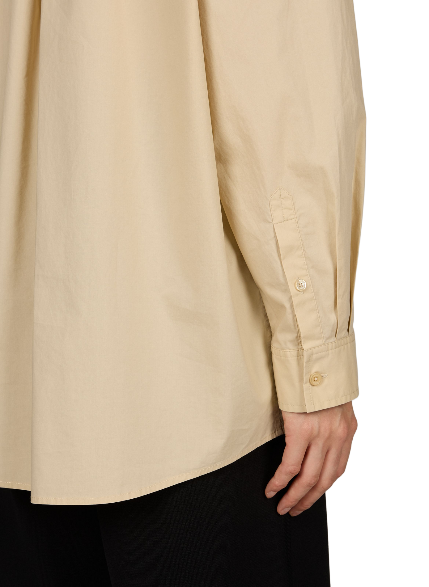 Loose-fit cotton shirt TOTEME Beige