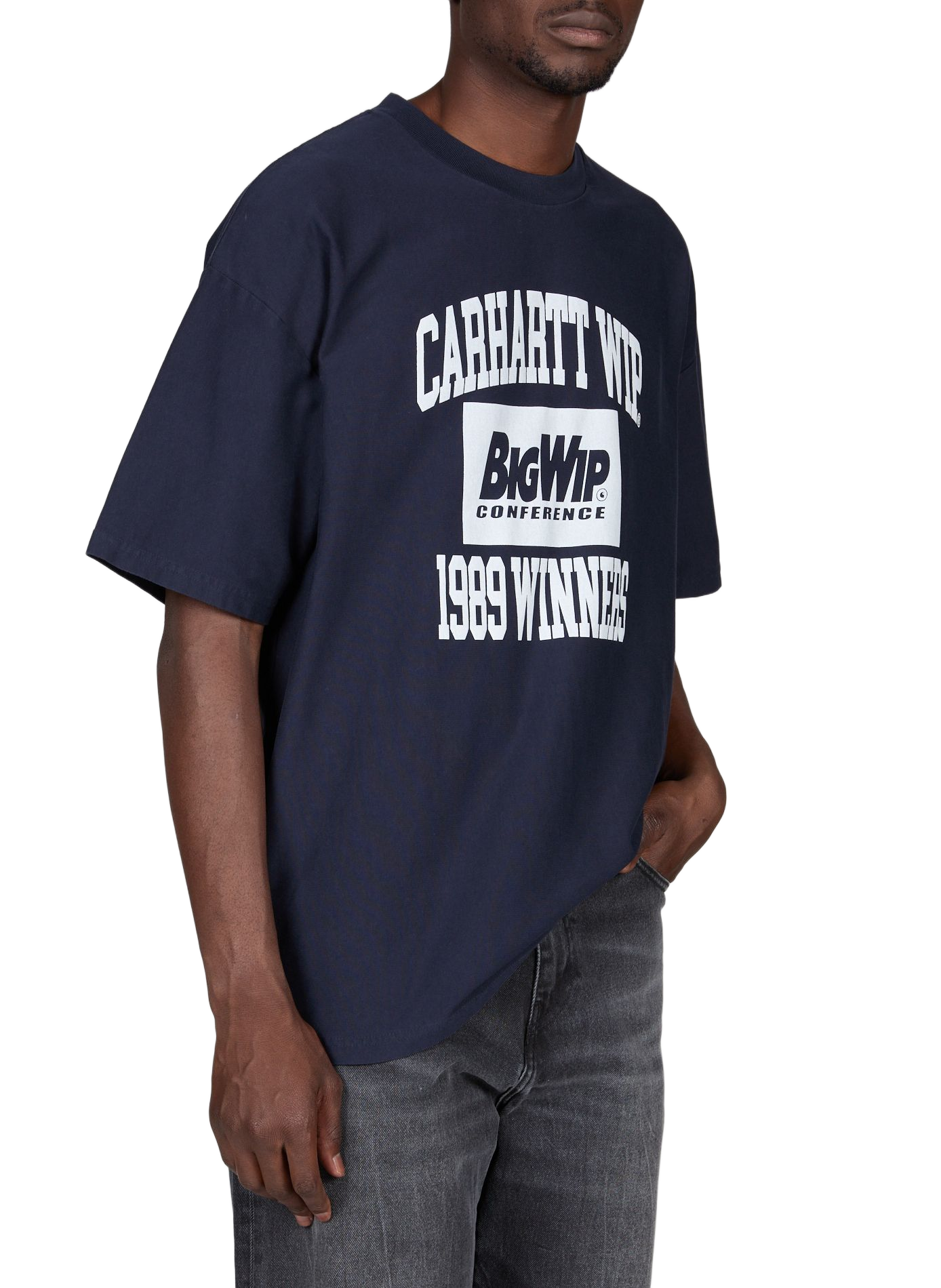 Rundhalsausschnitt T-Shirt aus Baumwolle CARHARTT WIP Blau