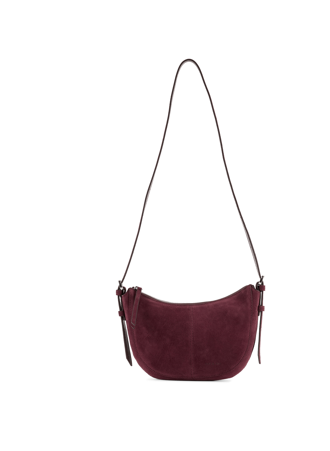 Mini Rodéo cowhide leather shoulder bags NAT & NIN Purple