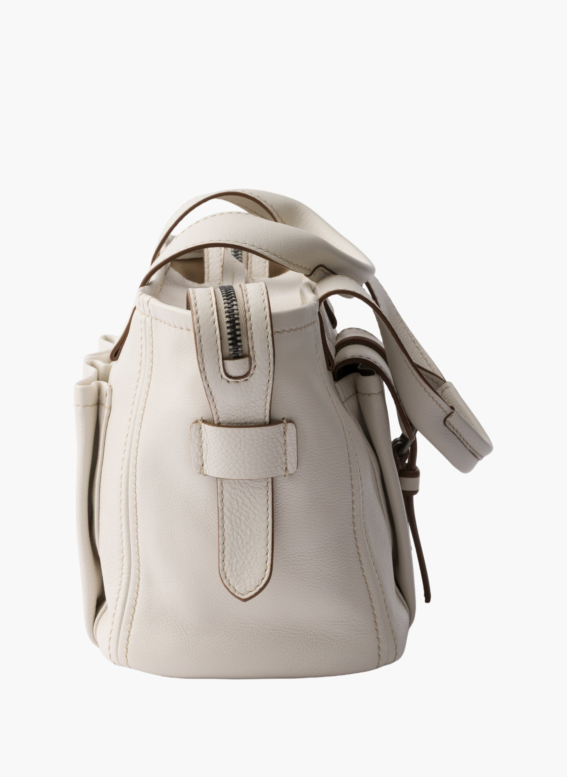 Cabas en cuir prada route PRADA Beige