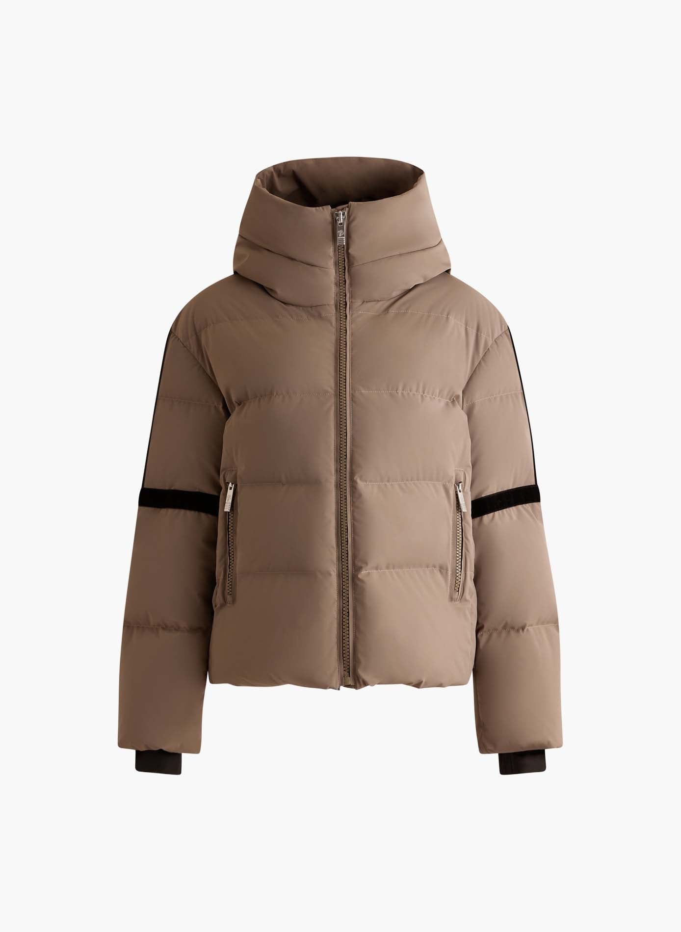 Doudoune barsy col capuche coupe oversize FUSALP Beige