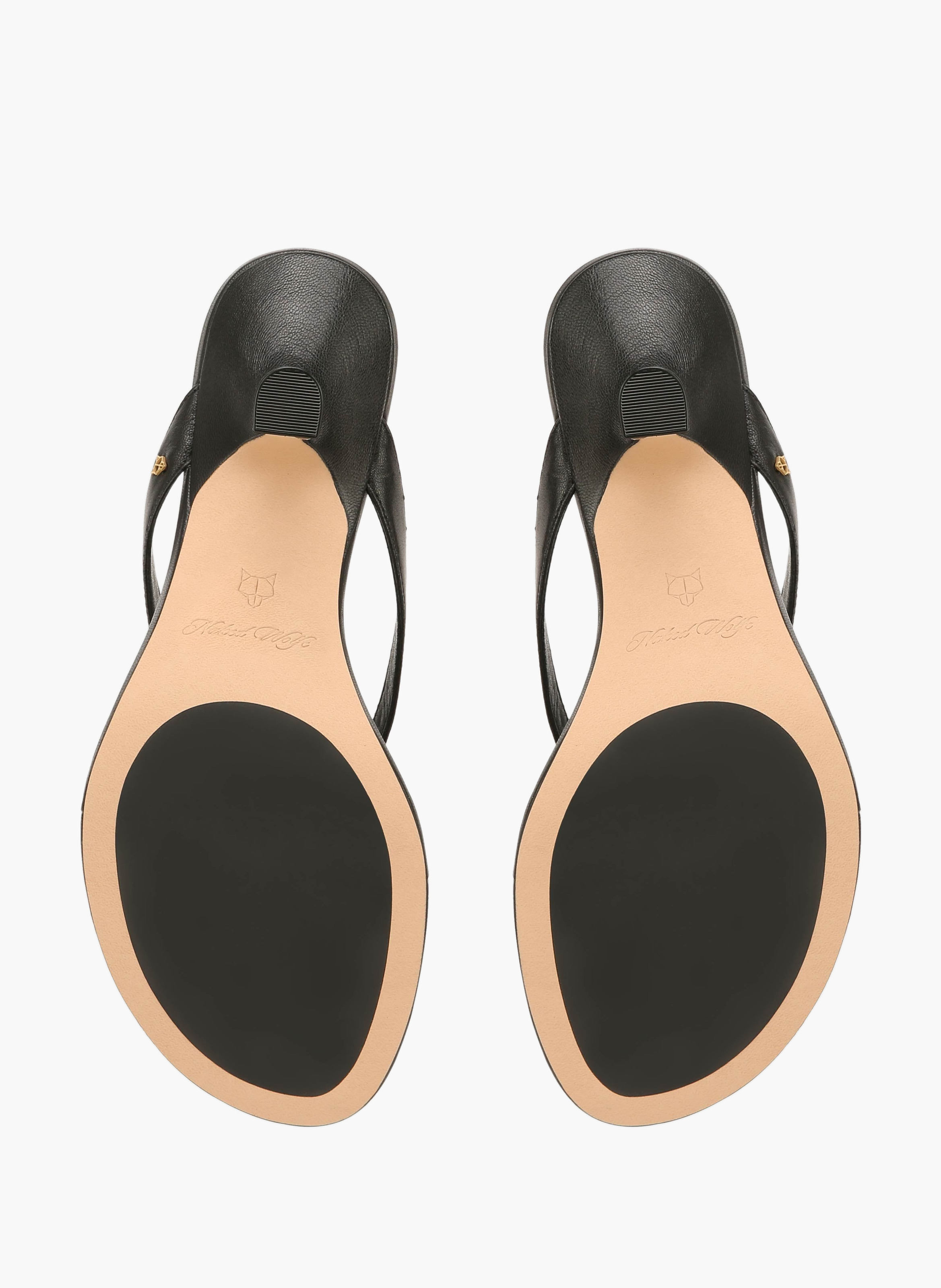 Mandy Pumps aus Leder NAKED WOLFE Schwarz