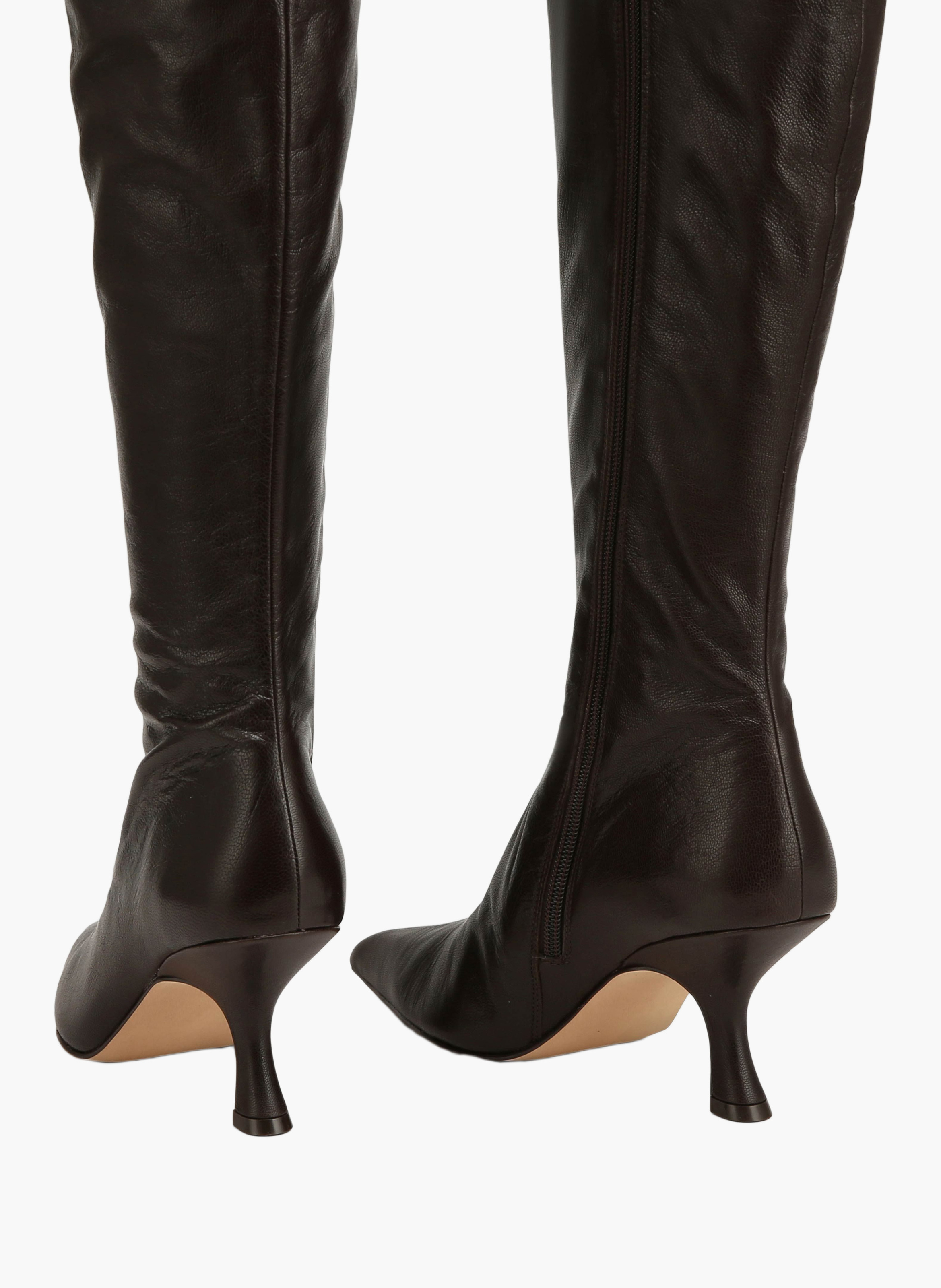 Bottines hue en cuir NAKED WOLFE Marron