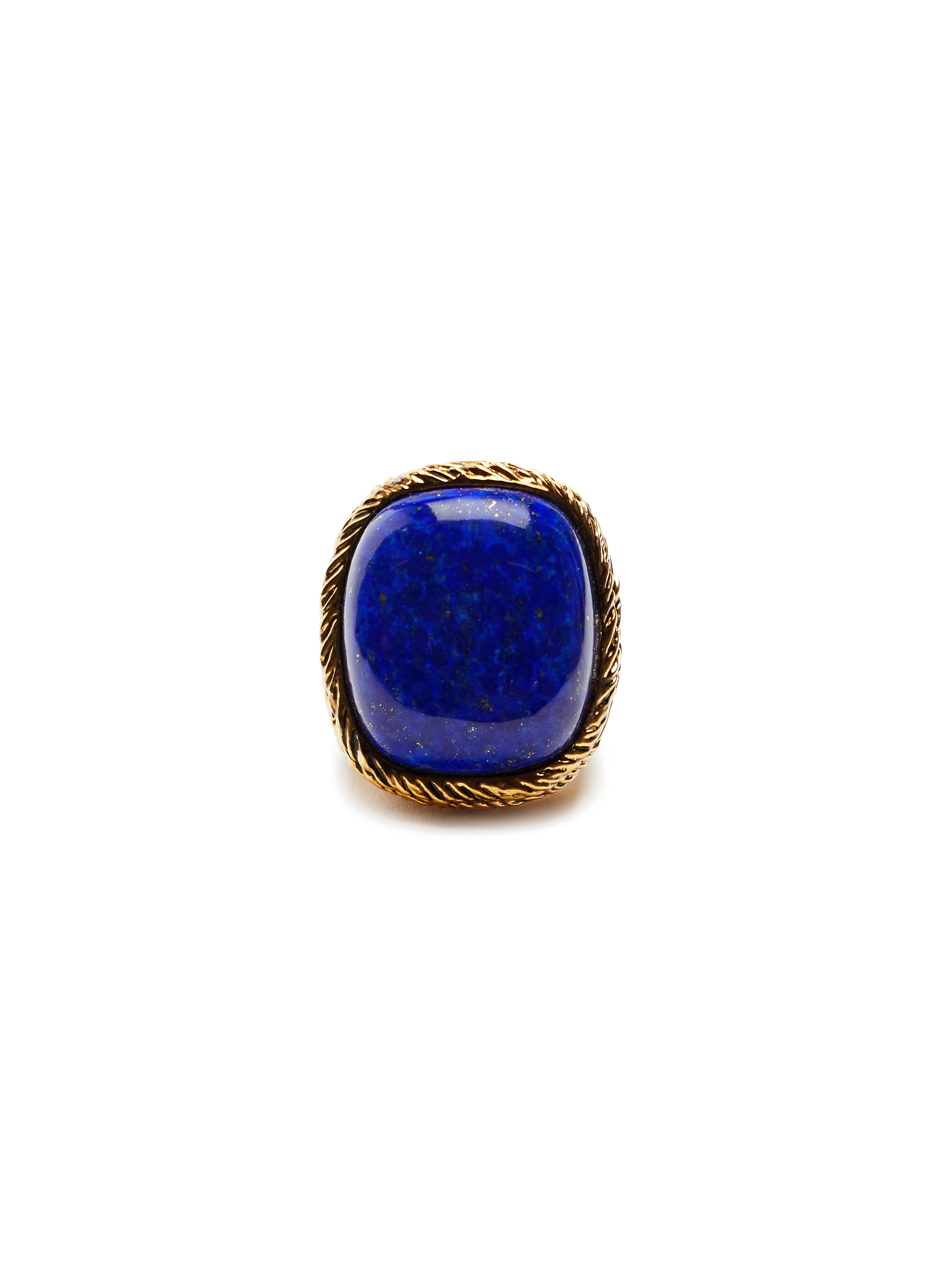 AURELIE BIDERMANN Malachite Miki ring  Blue