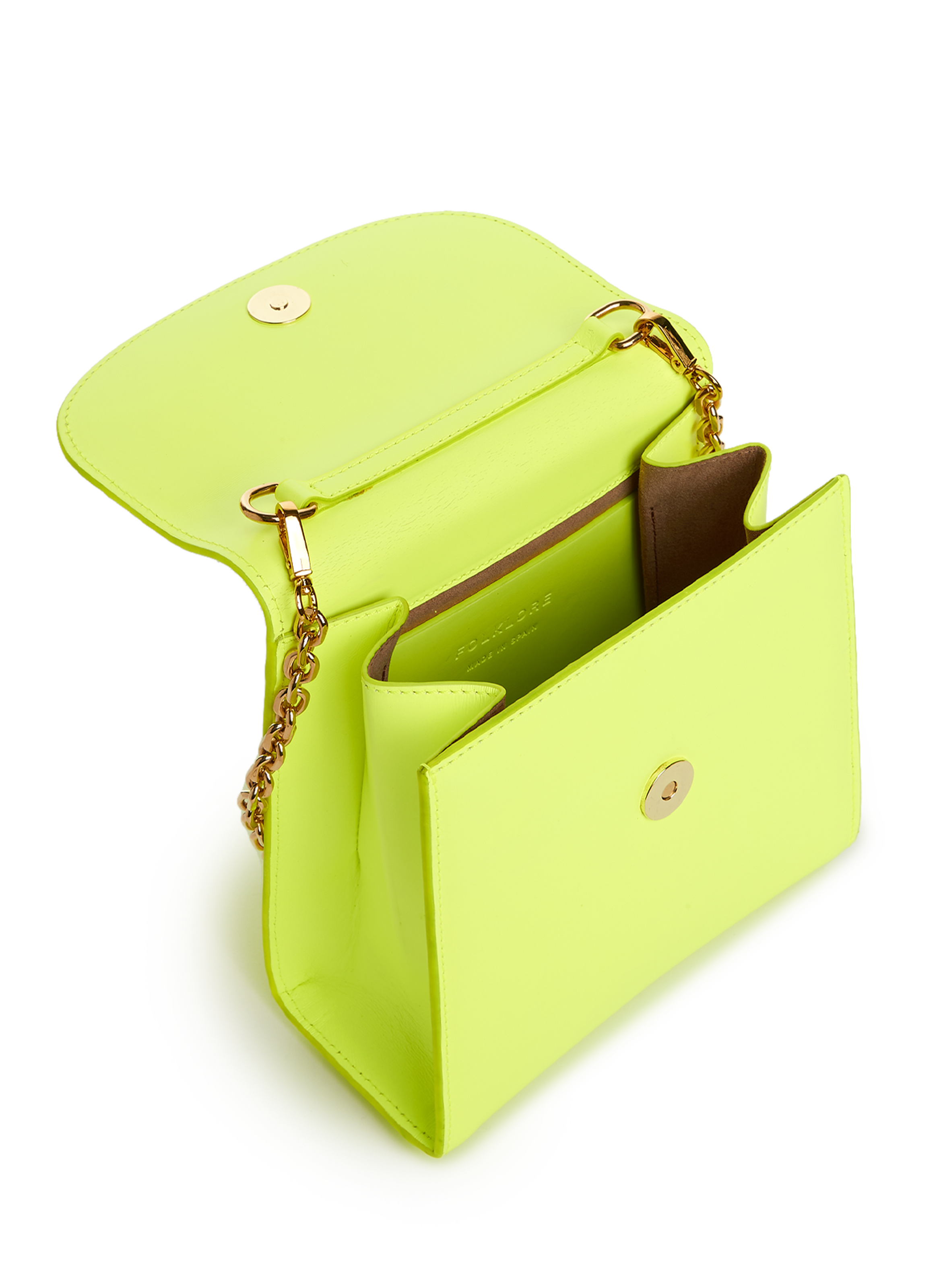 Sac à main Loop en cuir FOLKLORE Jaune