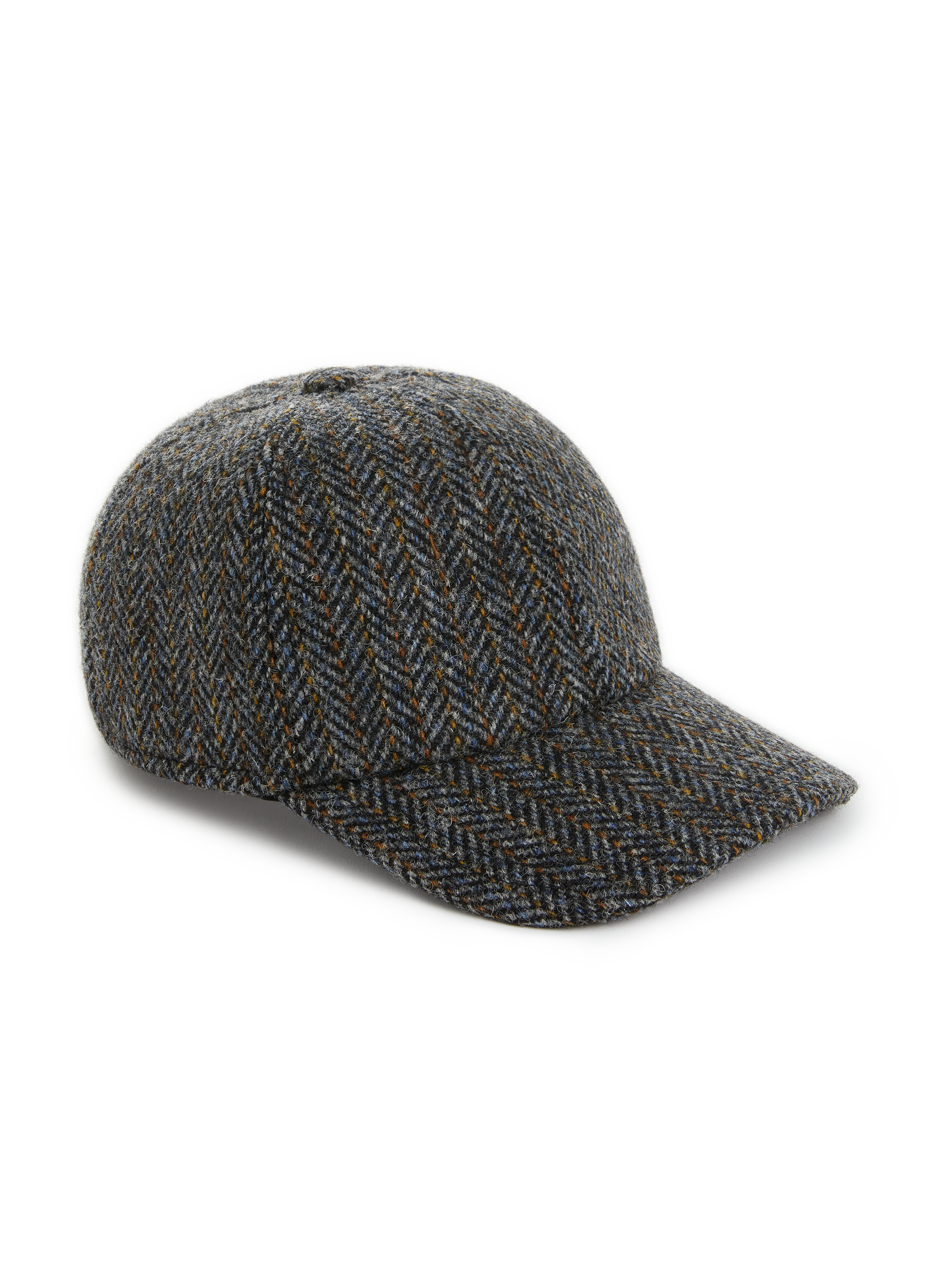 Casquette à imprimé chevrons en laine