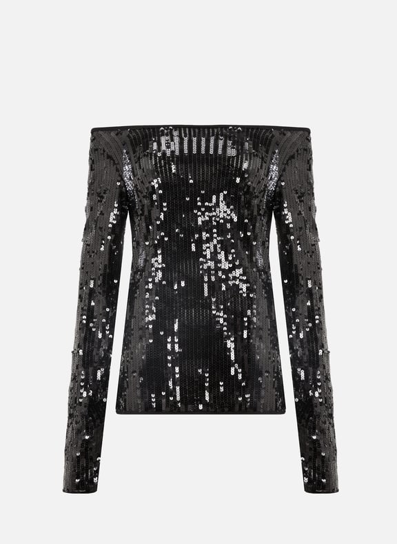 Sequinned T-shirt ROTATE Sequinned T-shirt ROTATE