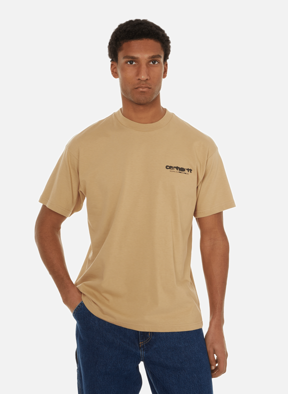 CARHARTT WIP T-shirt à motif dans le dos Beige