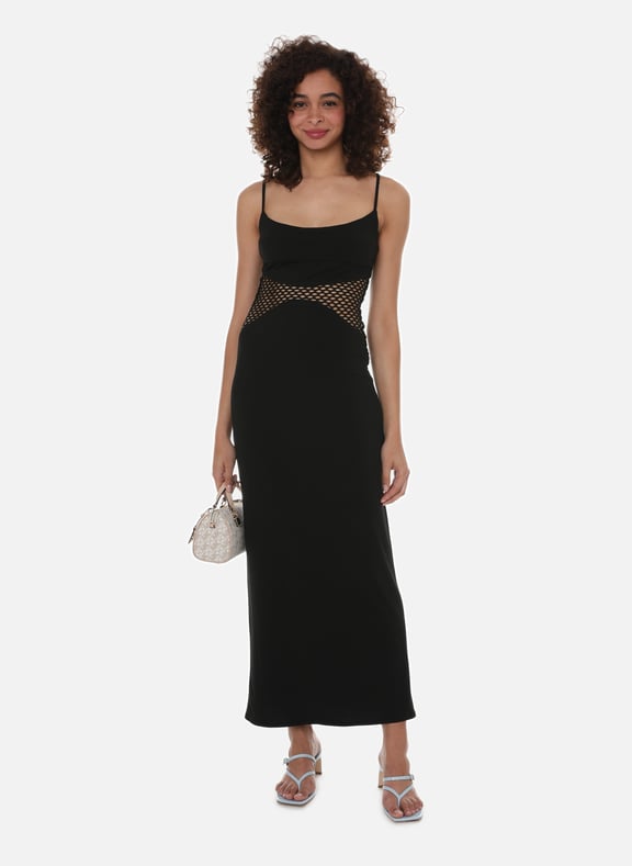 Robe longue Gia moulante Noir by MIAOU MIAOU Robe longue Gia moulante Noir