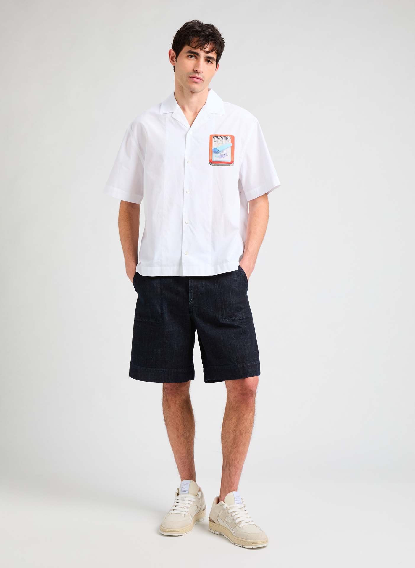 The Jean Sardine Box Shirt JACQUEMUS White