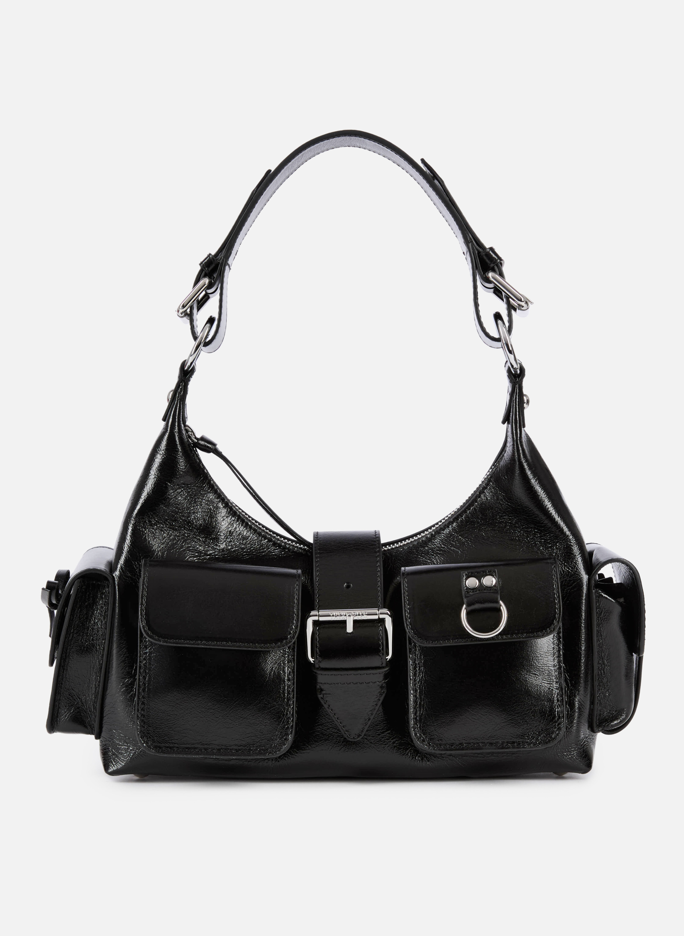 Sac amelia en cuir craquelé THE KOOPLES Noir