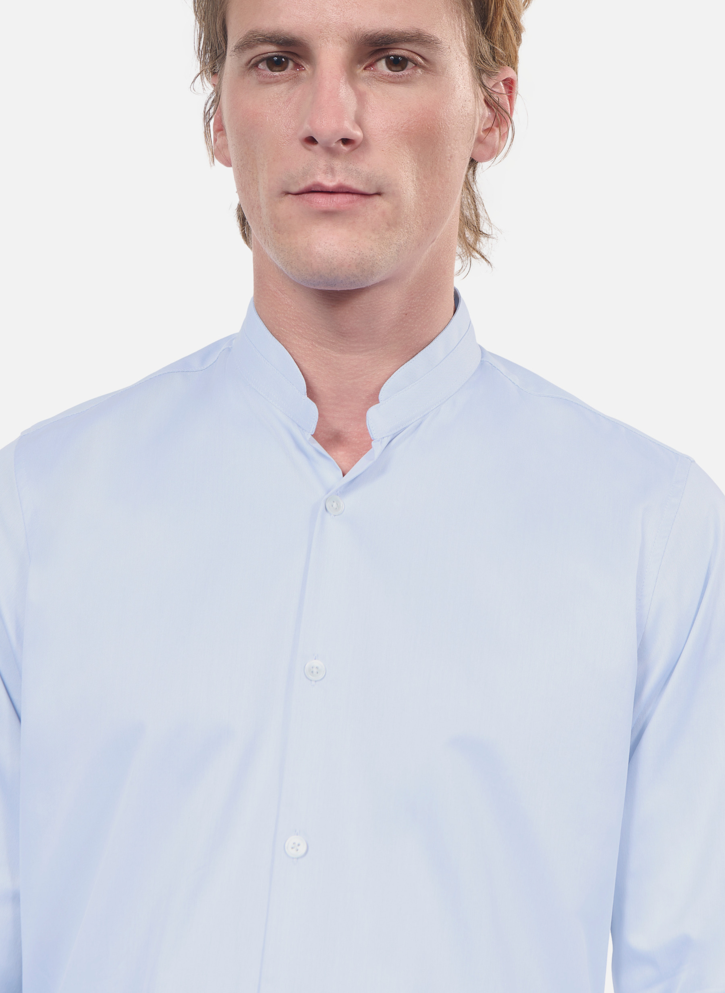 Chemise en coton col officier THE KOOPLES Bleu