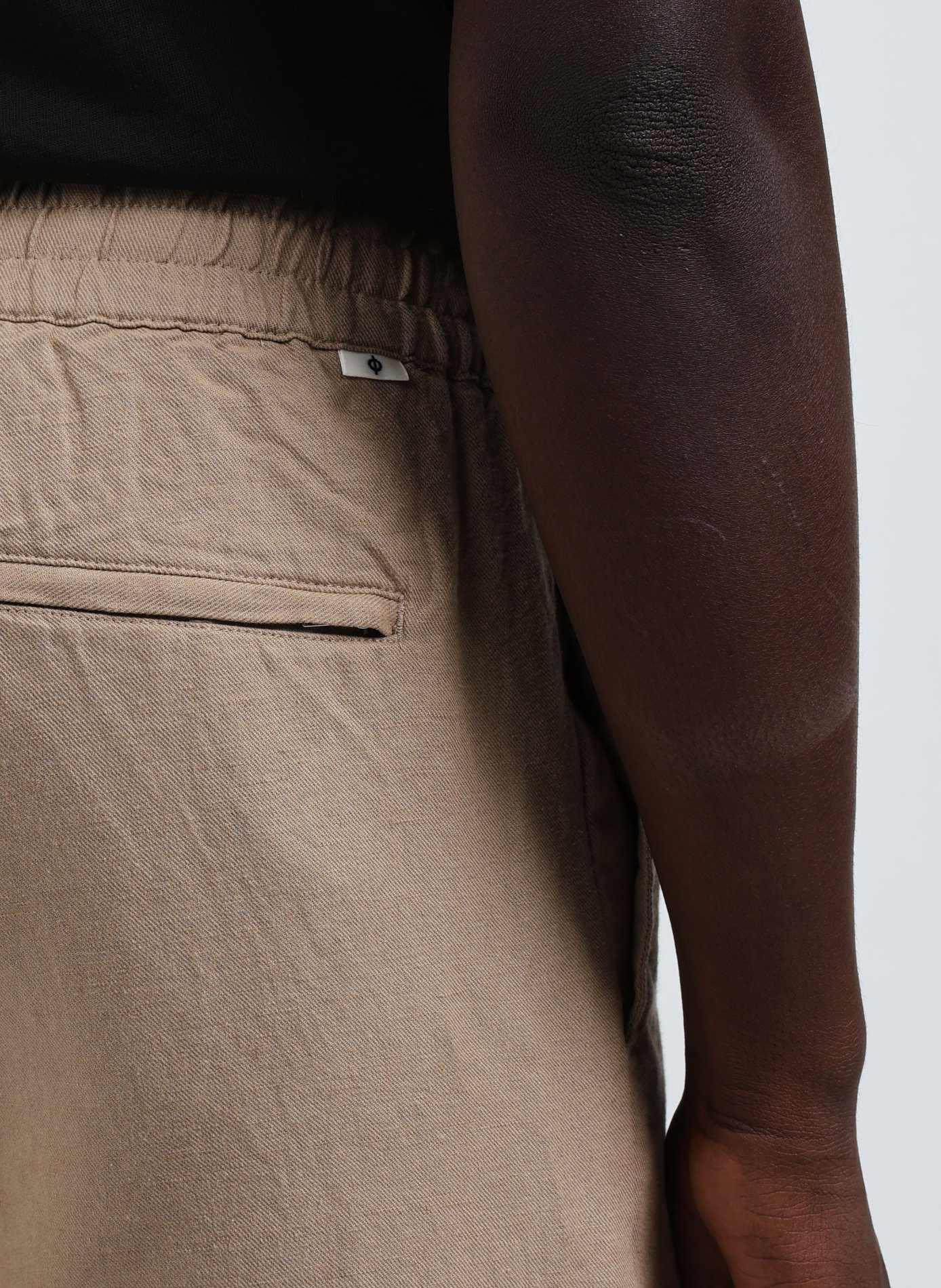Linen and cotton shorts SAMSOE SAMSOE Brown