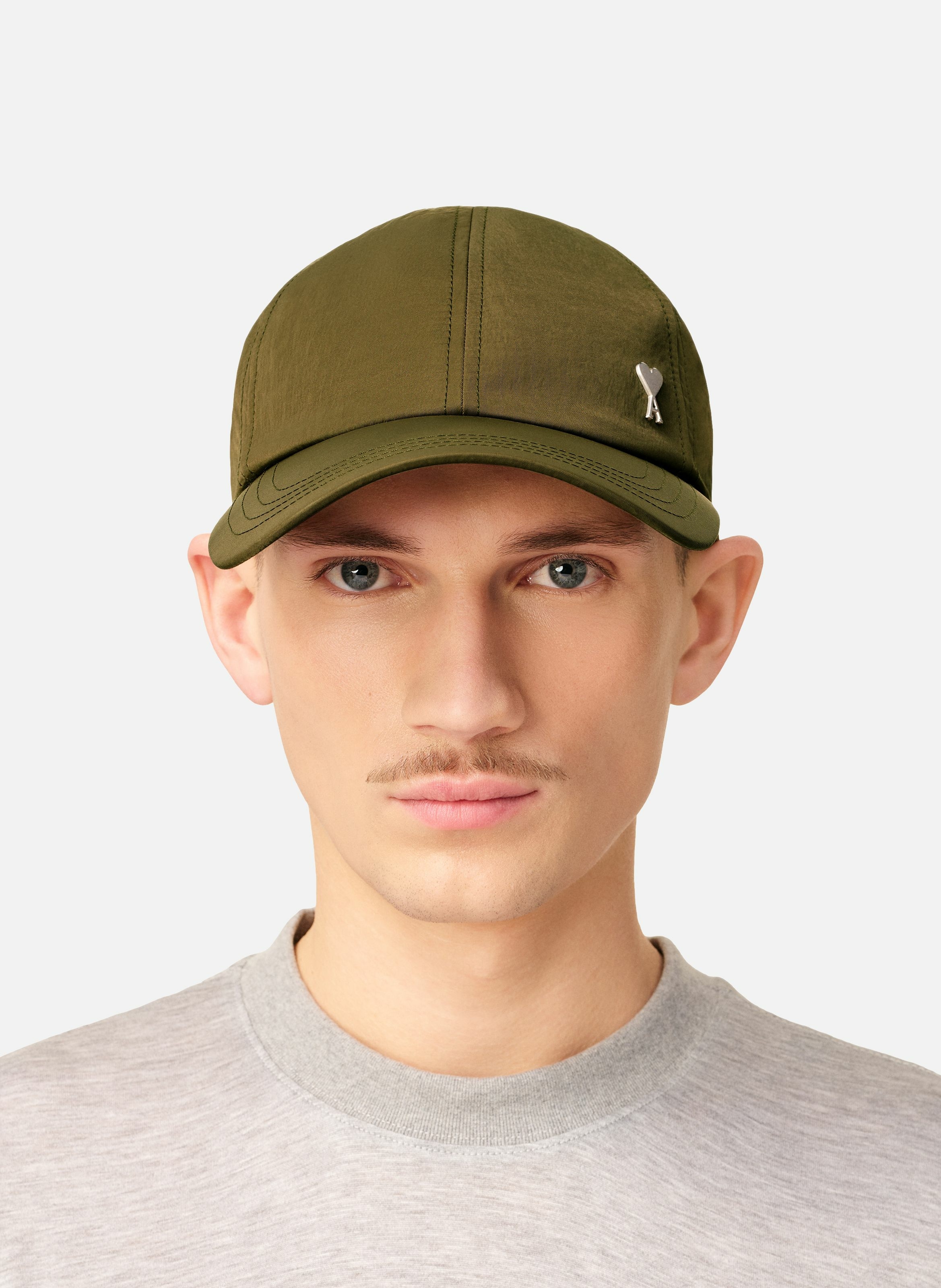 Casquette  ami de coeur en serge de nylon unisexe AMI PARIS Vert