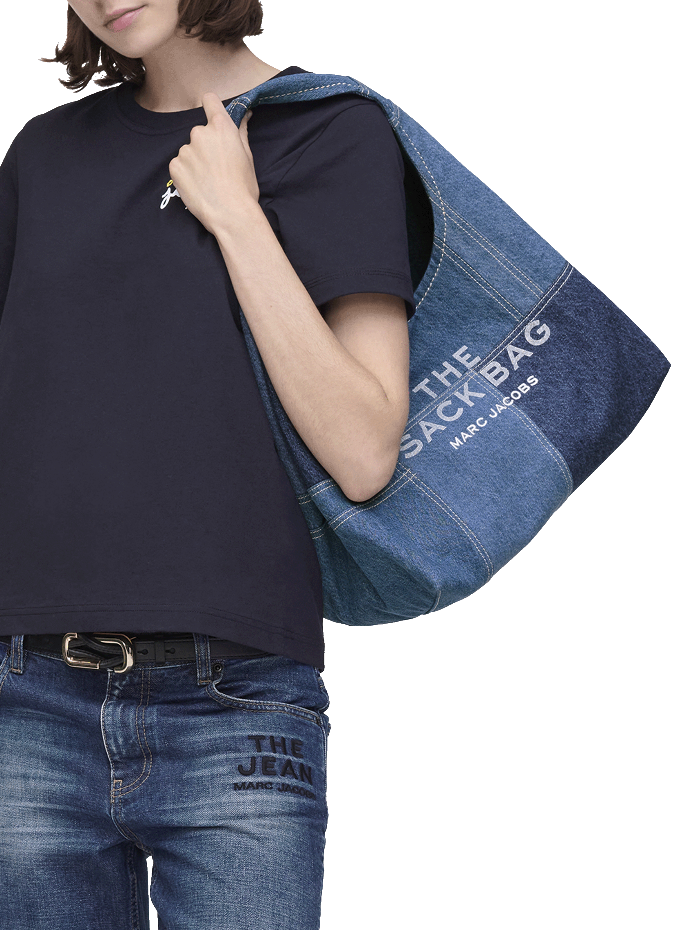 Sac patchwork en coton MARC JACOBS Bleu