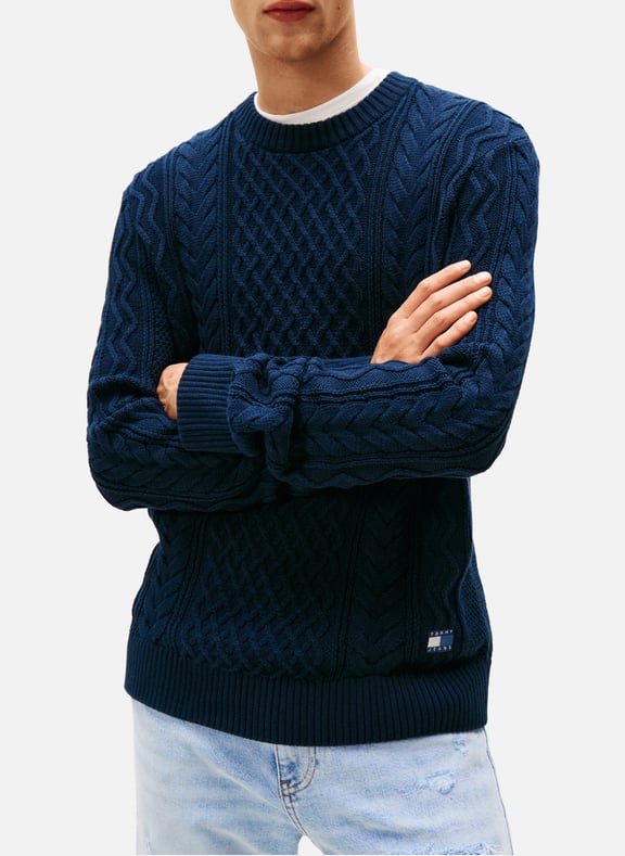 Cable knit jumper Blue by TOMMY HILFIGER TOMMY HILFIGER Cable knit jumper Blue