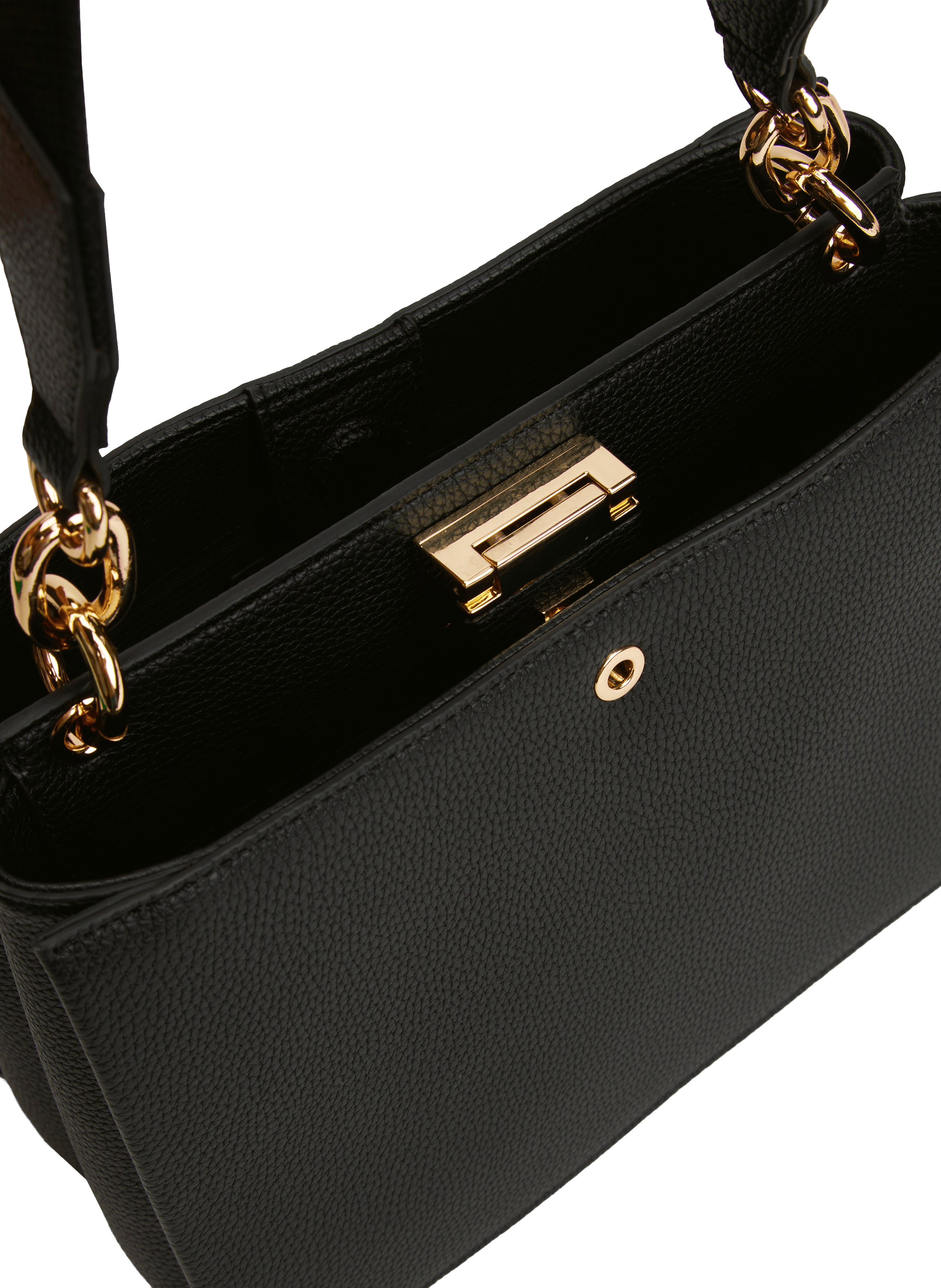 Sac bandoulière en cuir grainé  TOMMY HILFIGER Noir