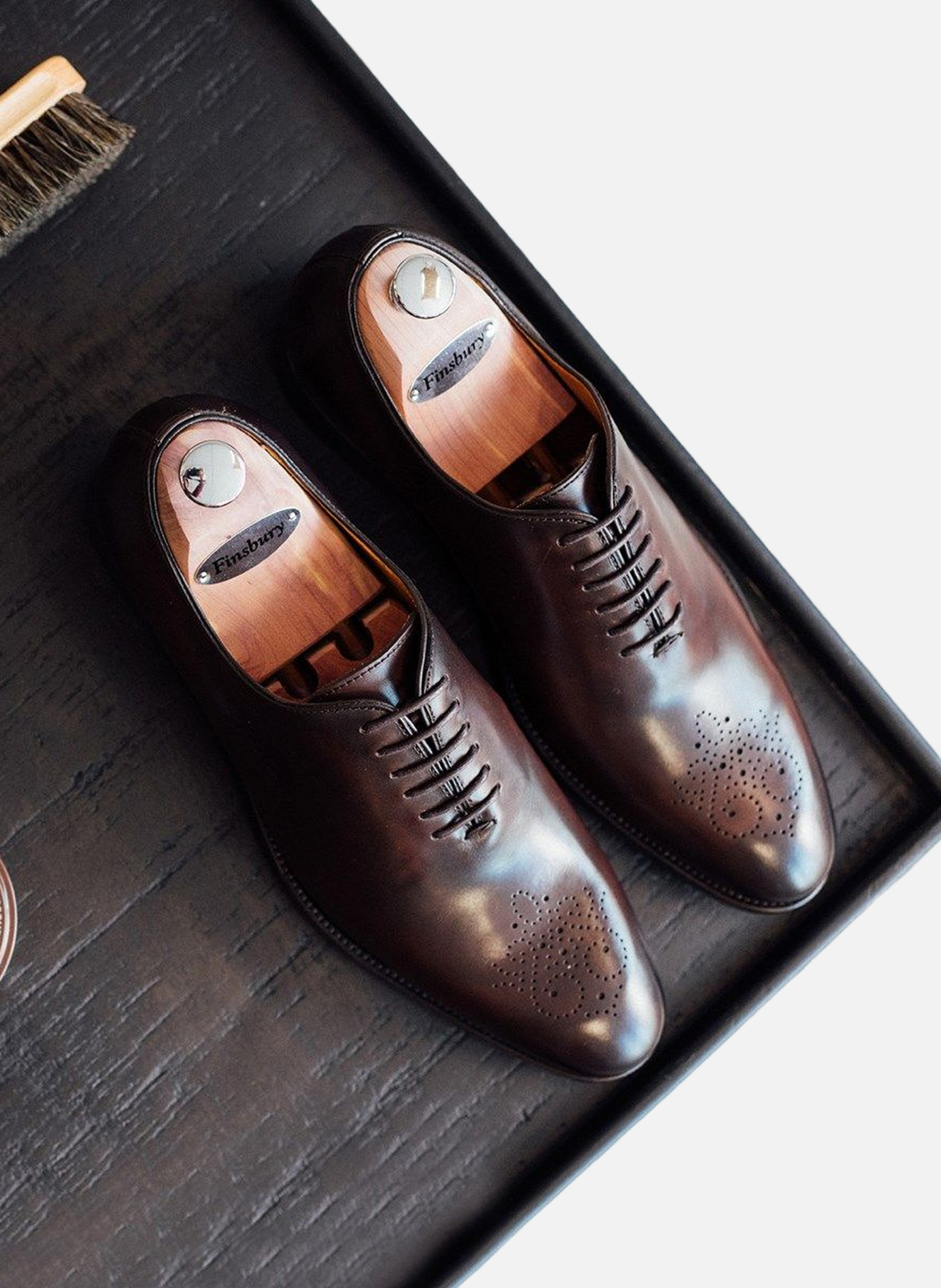 Richelieu cuir SILVIO FINSBURY Marron