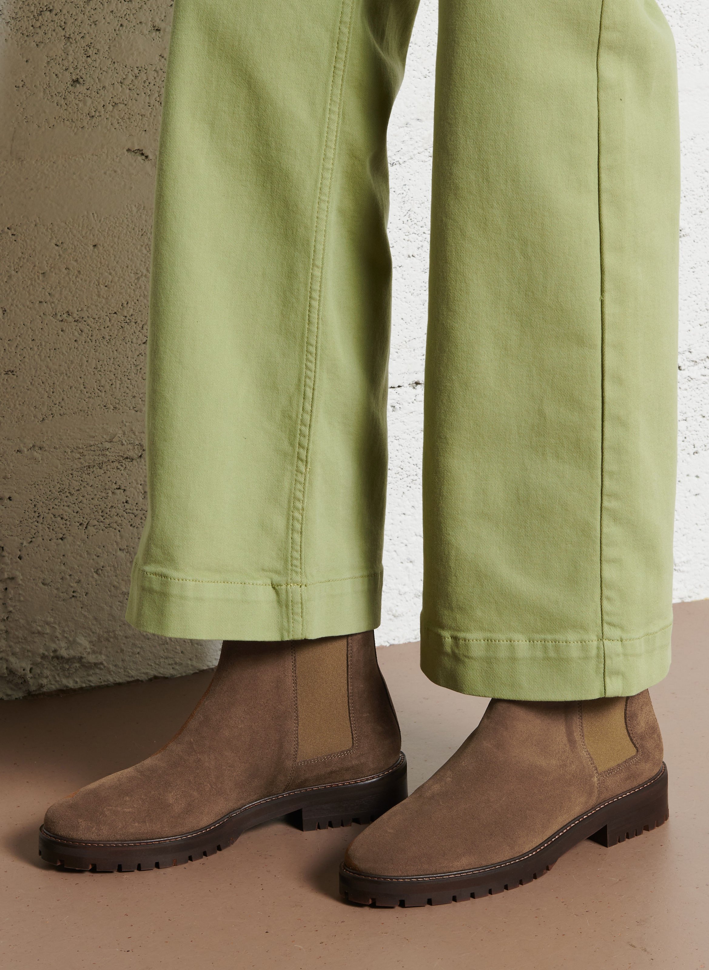 Bottines chelsea en cuir n°501 RIVECOUR Marron