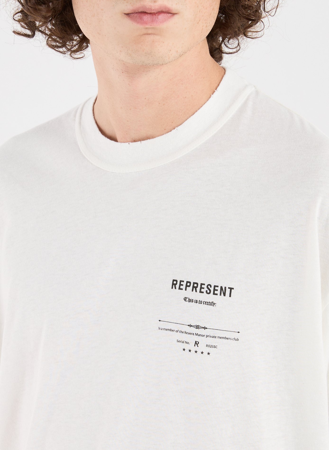 Loose cotton T-shirt REPRESENT White