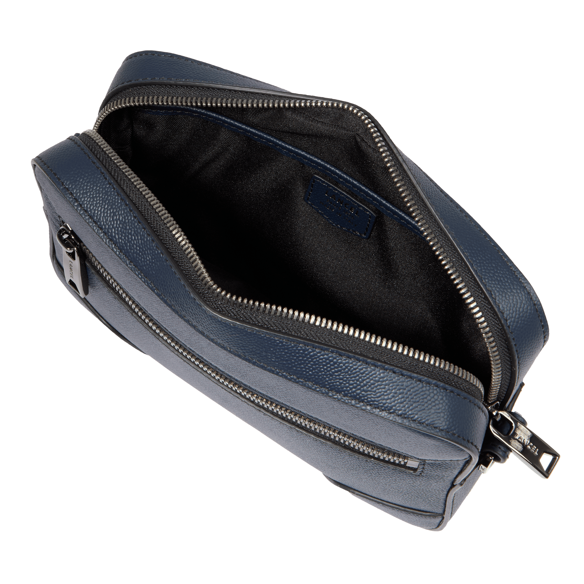 Sac caméra charlie de lancel en cuir LANCEL Bleu