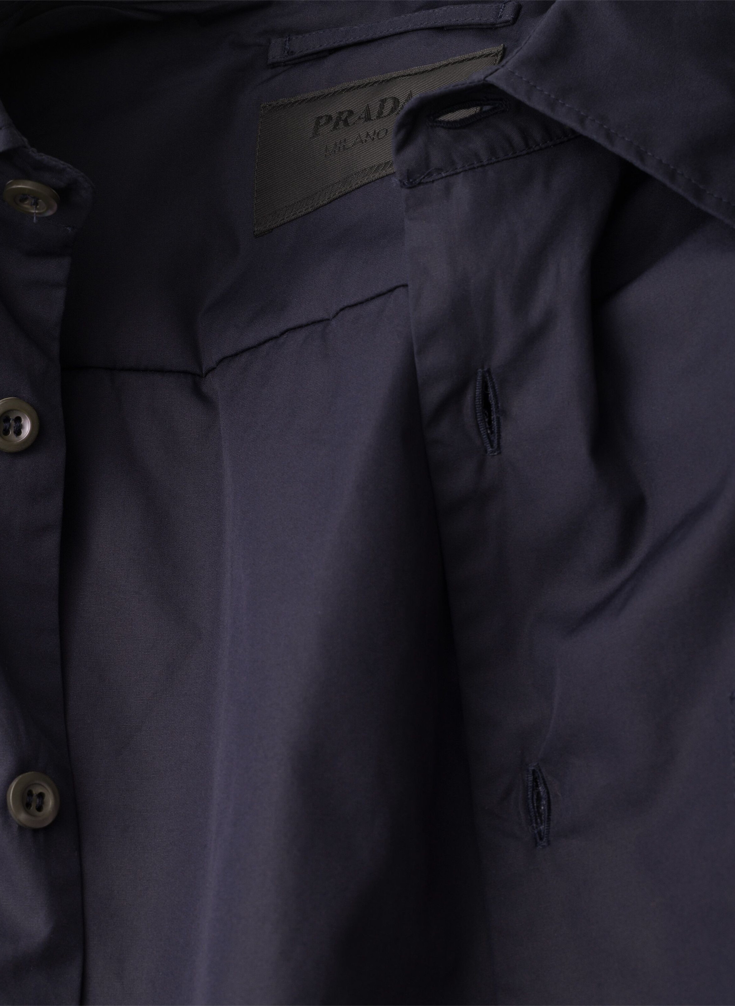 Chemise en coton PRADA Bleu