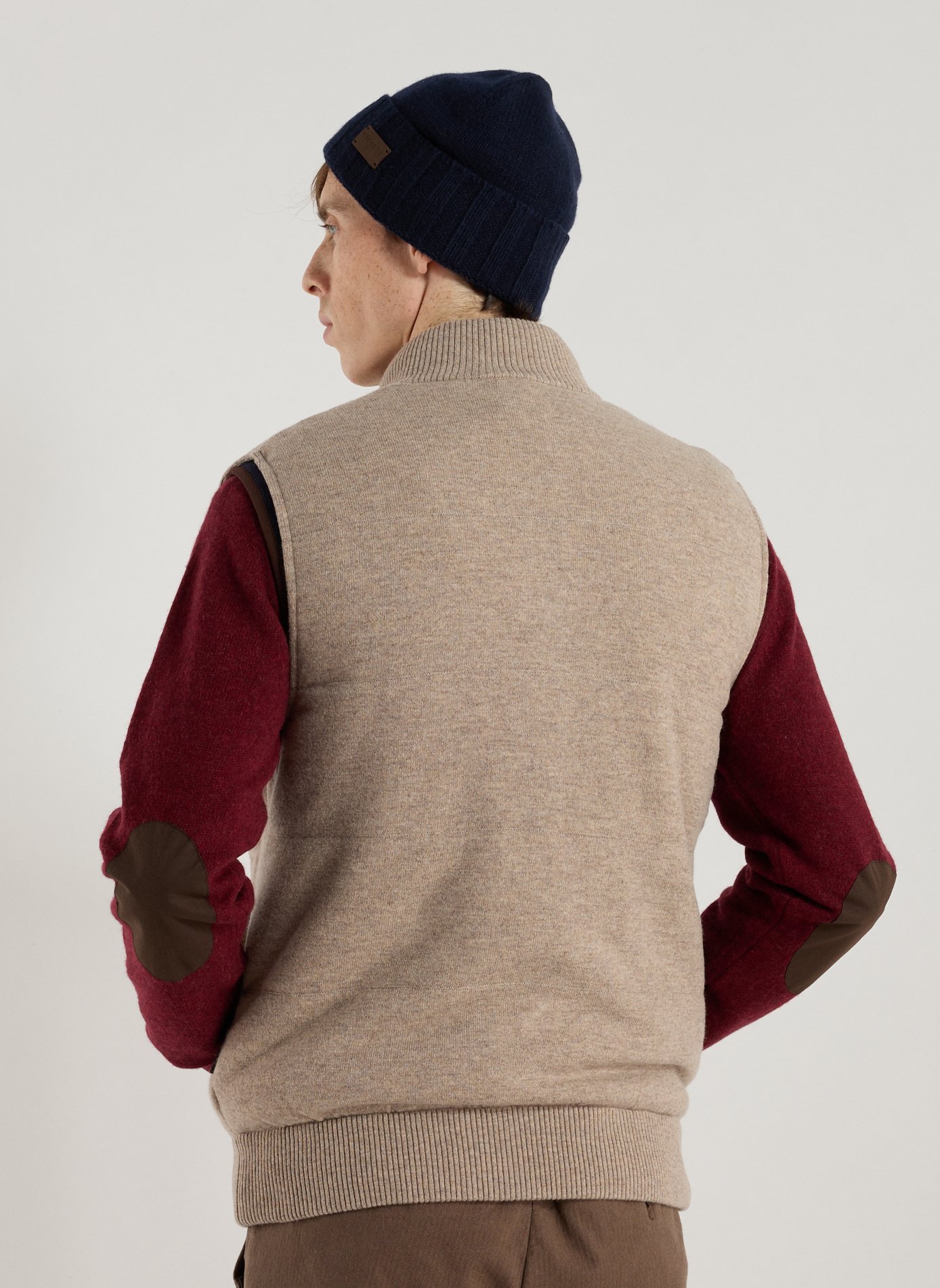 Quilted Sleeveless Stuart Puffer Jacket ECOALF Beige