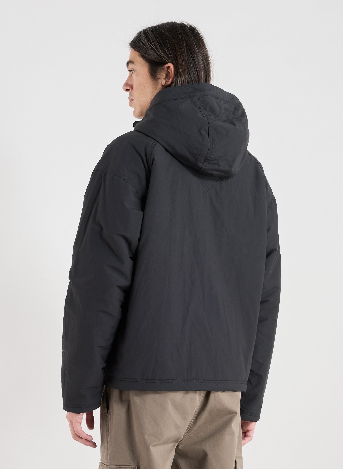 Reversible hooded wool blend jacket CANADA GOOSE Black