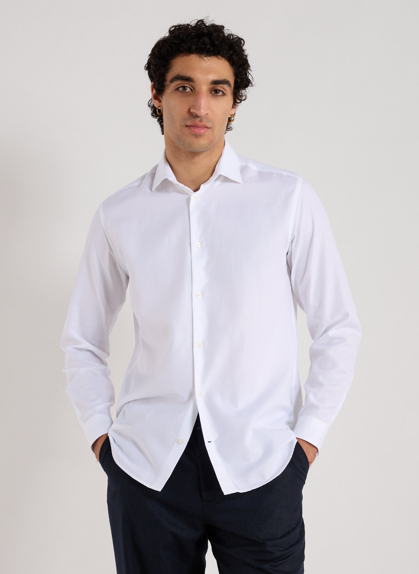 AU PRINTEMPS PARIS Chemise droite Goot en coton Blanc