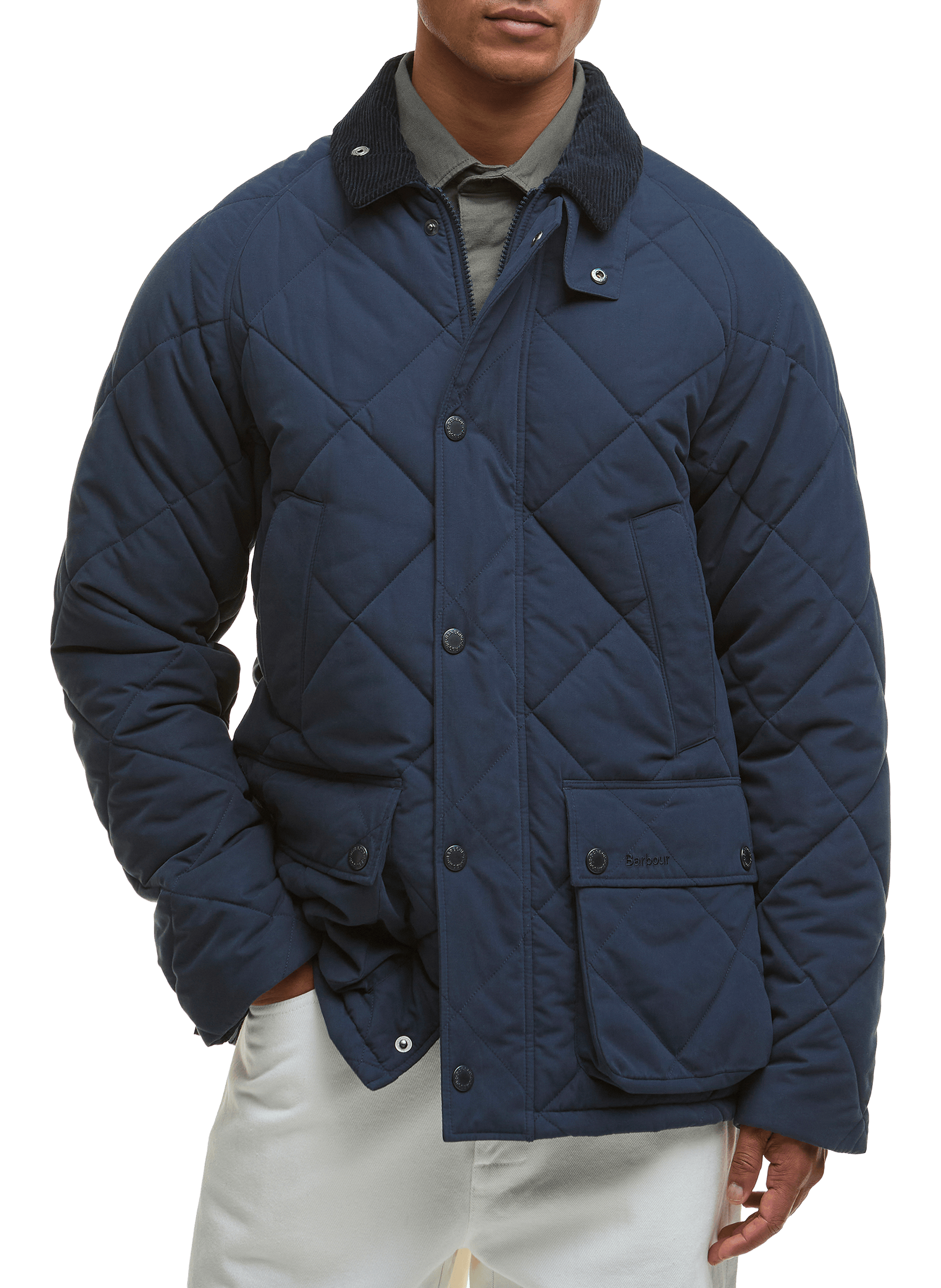 Veste matelassée en coton BARBOUR Bleu