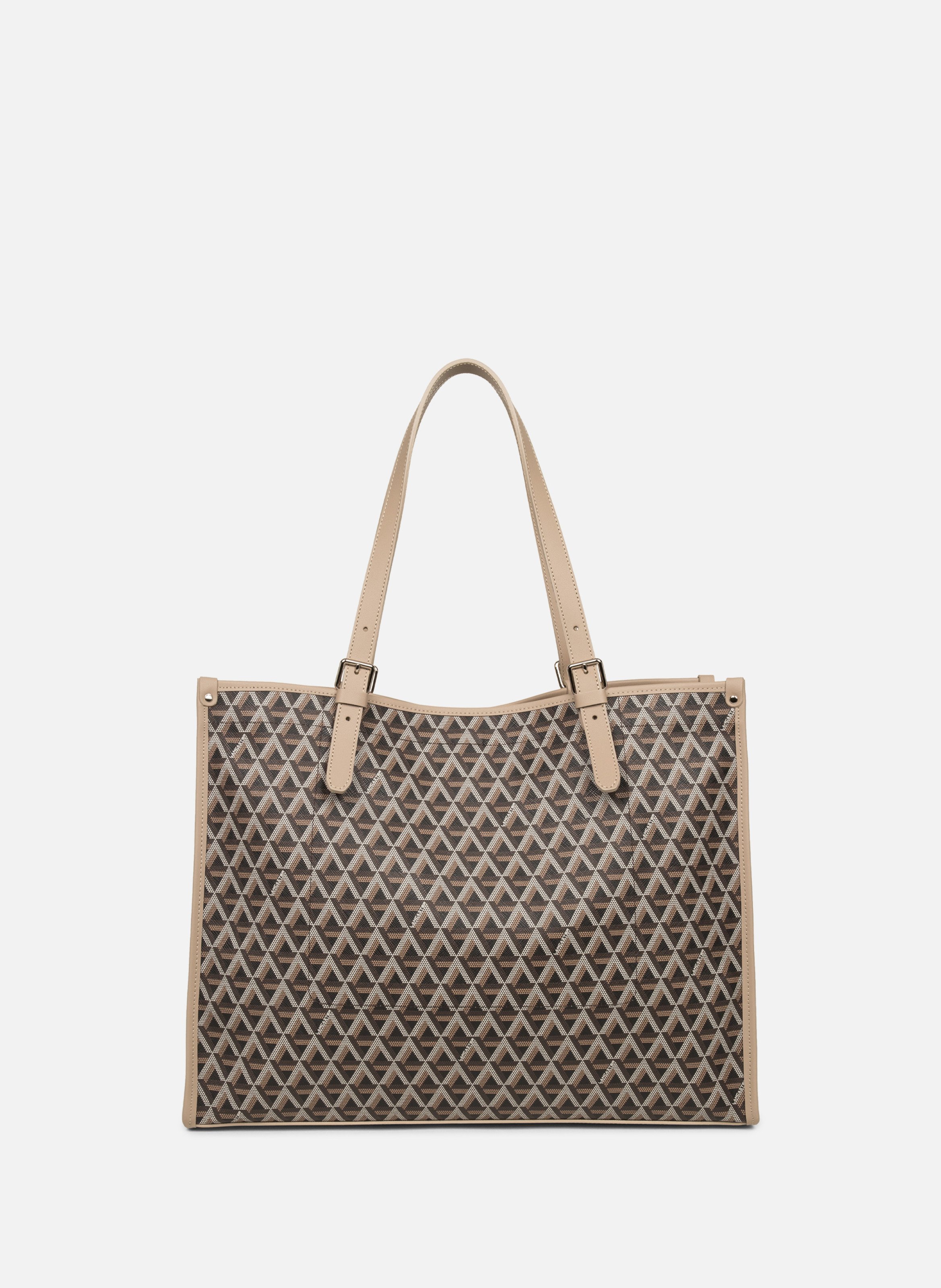 Grand sac cabas épaule - ikon LANCASTER Marron