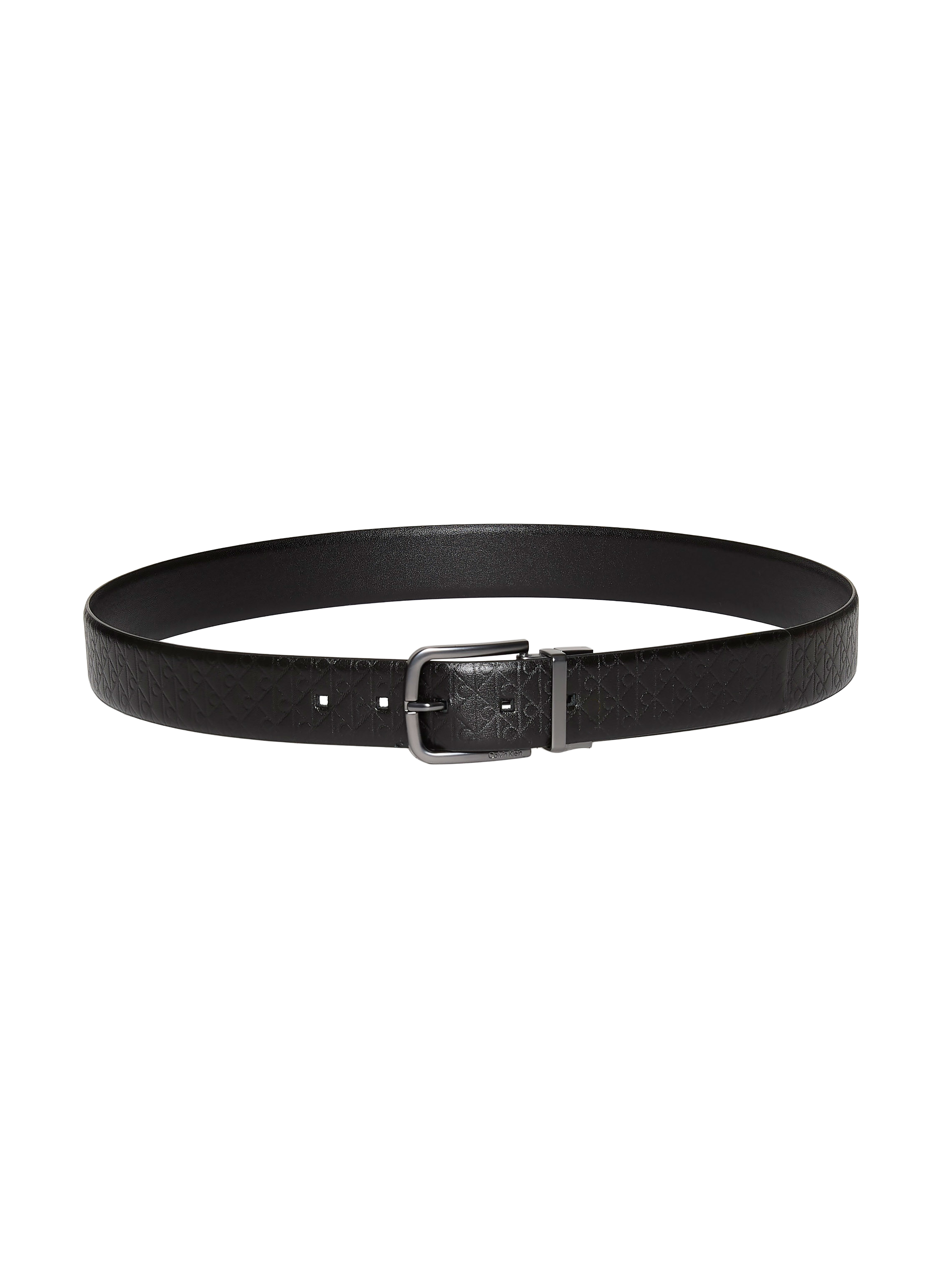Ceinture à ardillon en cuir CALVIN KLEIN Noir