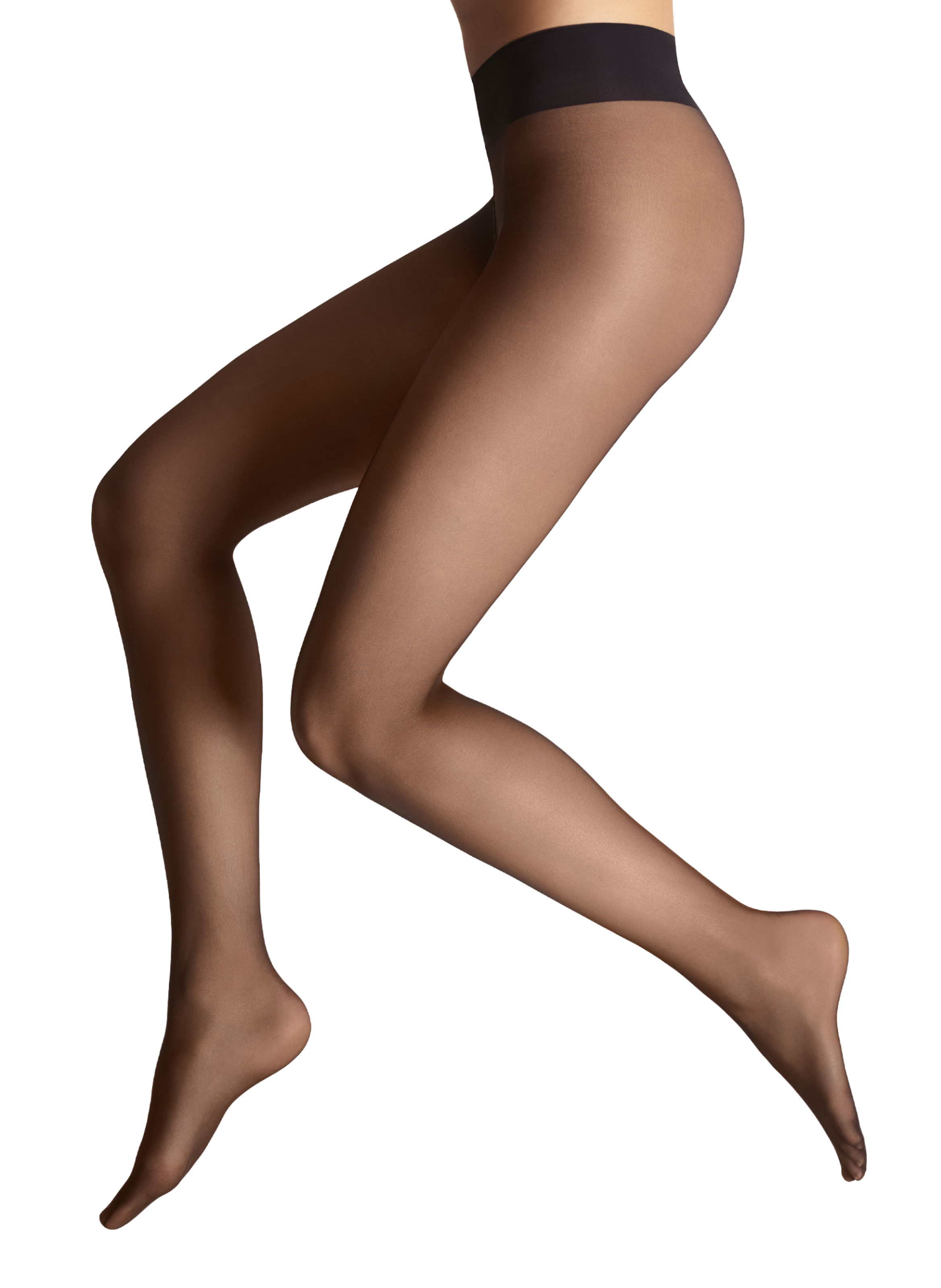 Collants transparents et satinés LE BOURGET Noir