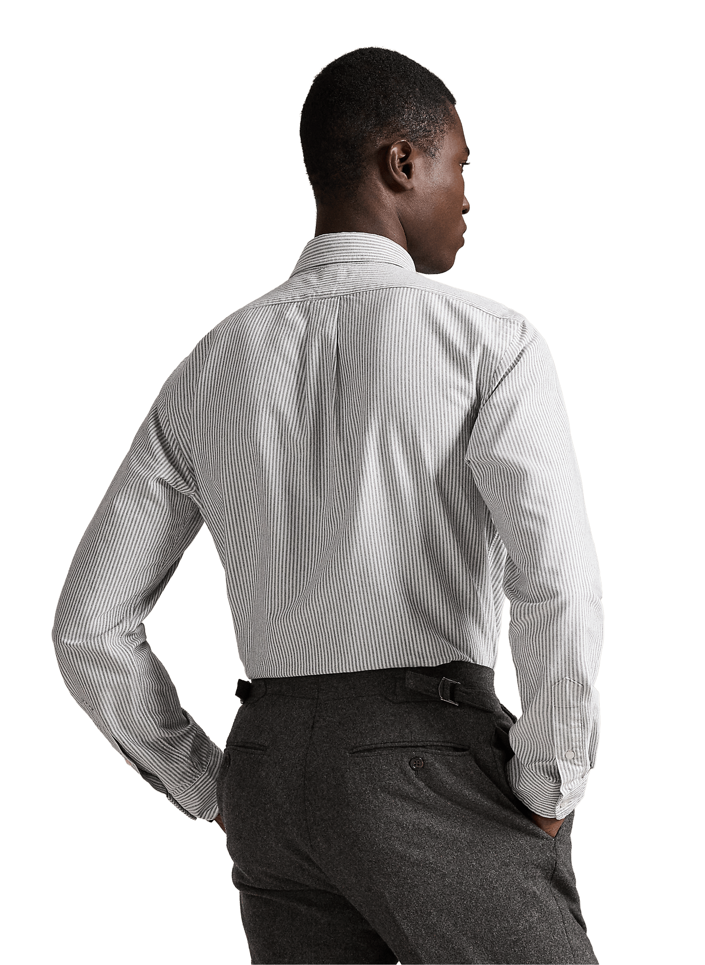 Chemise à rayures en coton  POLO RALPH LAUREN Gris