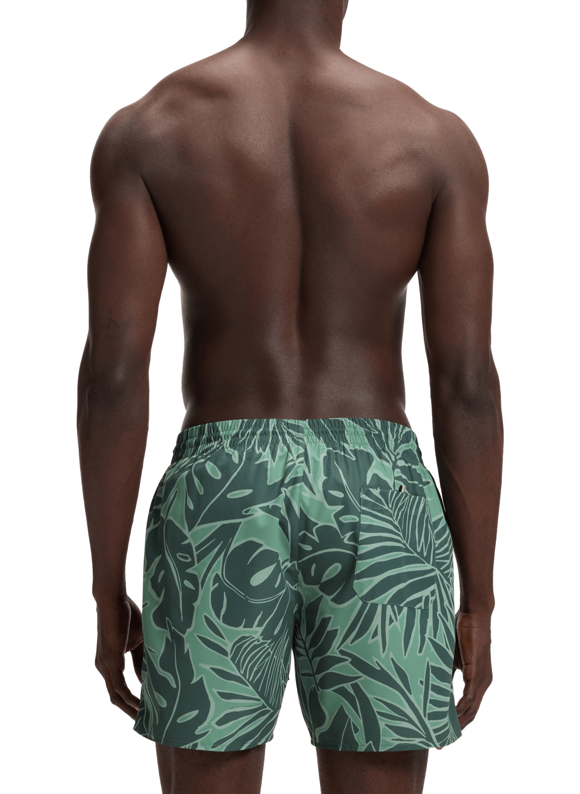 Piranha pattern swim shorts BOSS Green