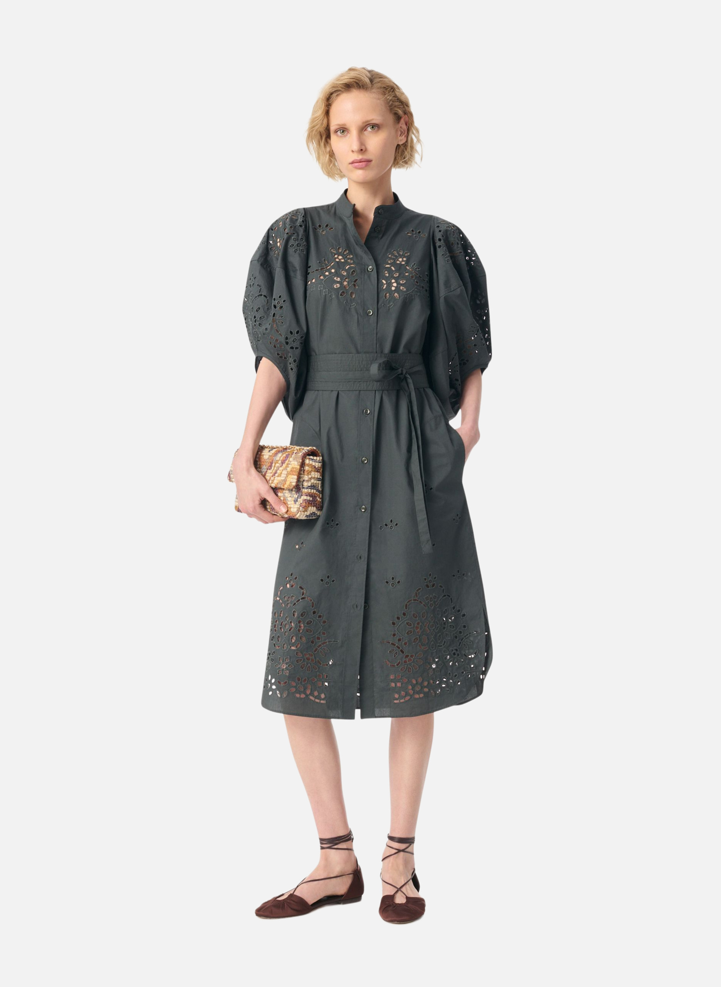 Robe flora VANESSA BRUNO Gris