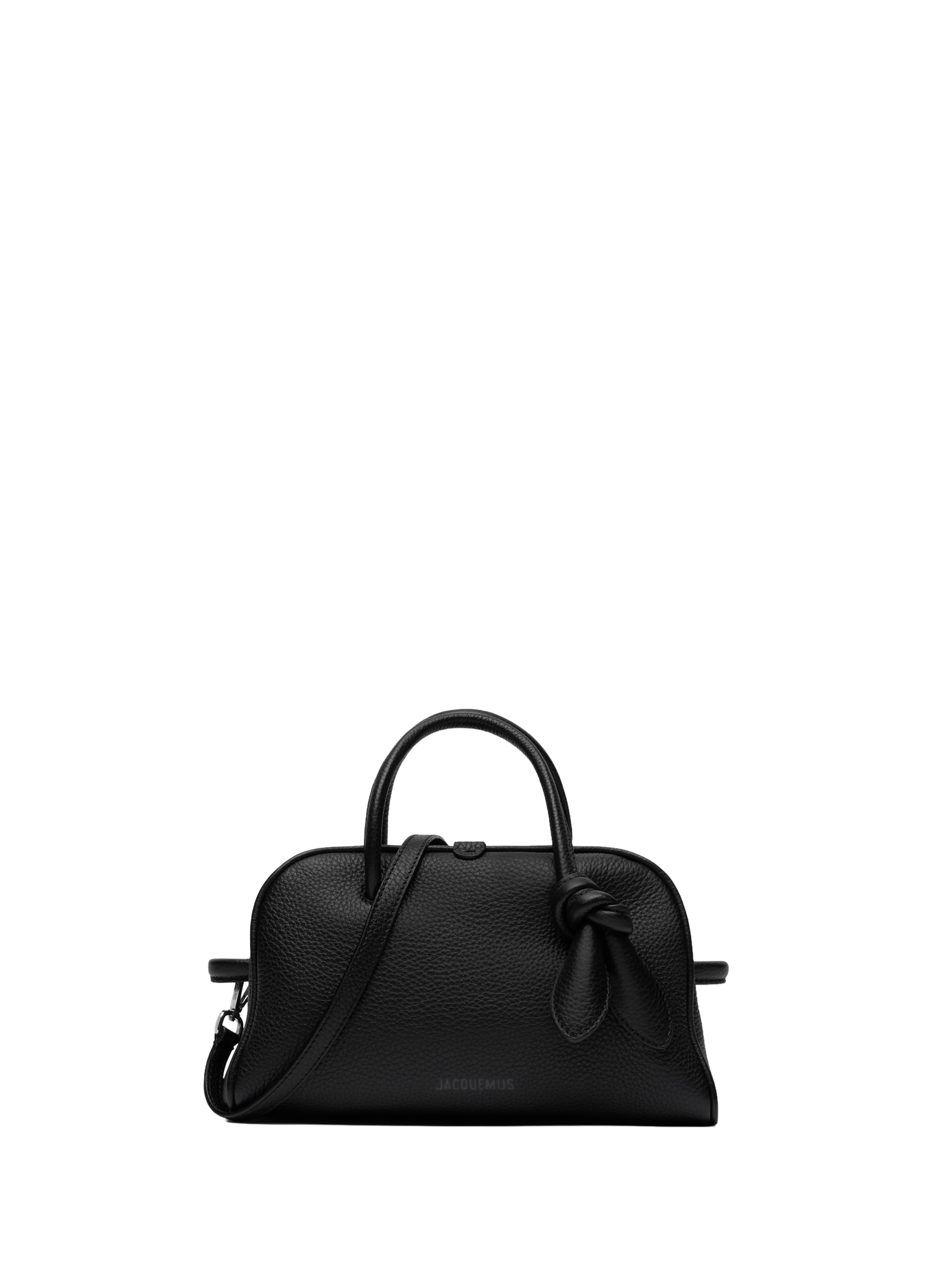 <p>Sac Le Petit Turismo in grained leather</p> JACQUEMUS Black