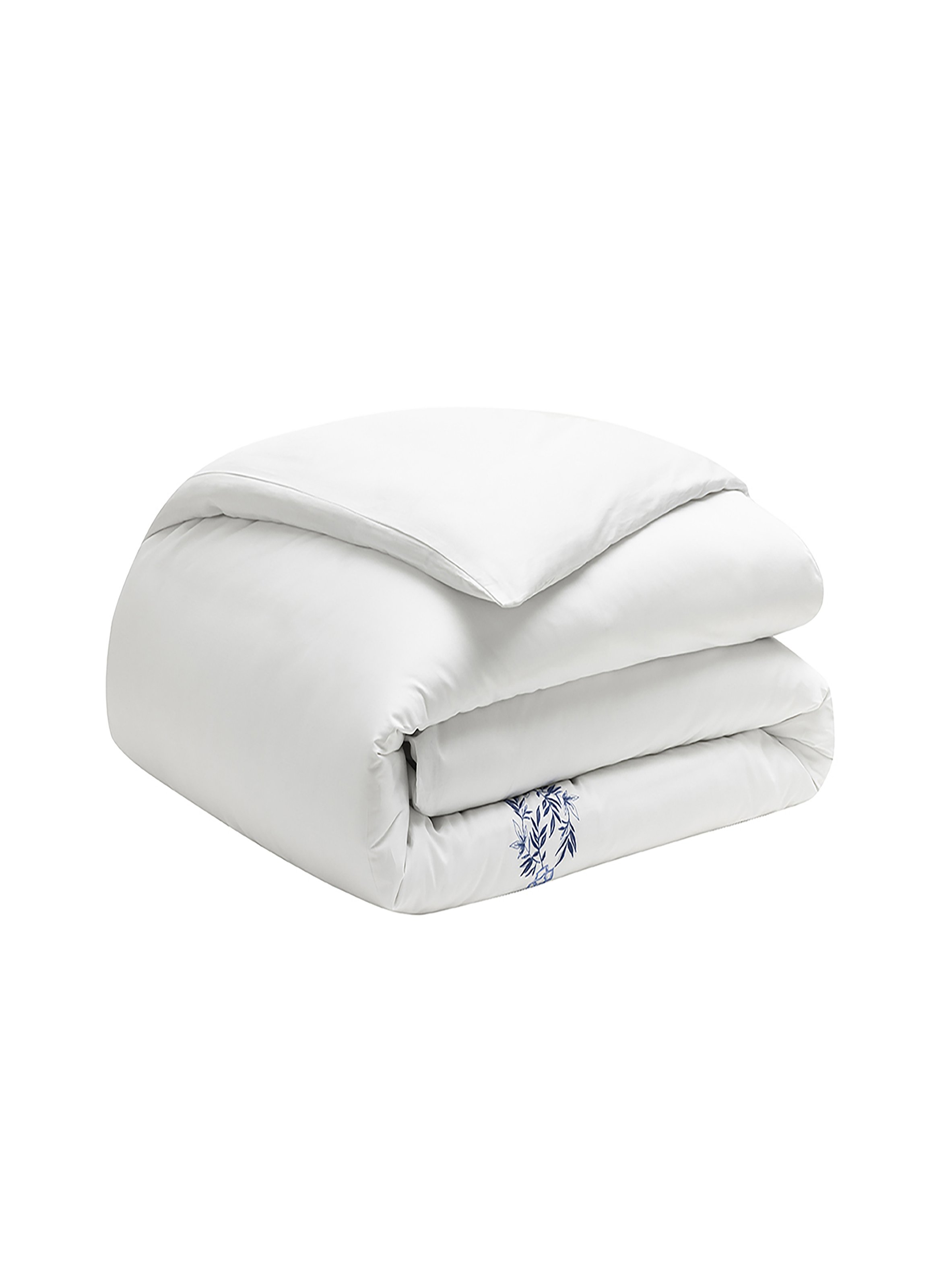 Housse de couette imprimée en satin de coton bio, mirabeau ALEXANDRE TURPAULT Blanc