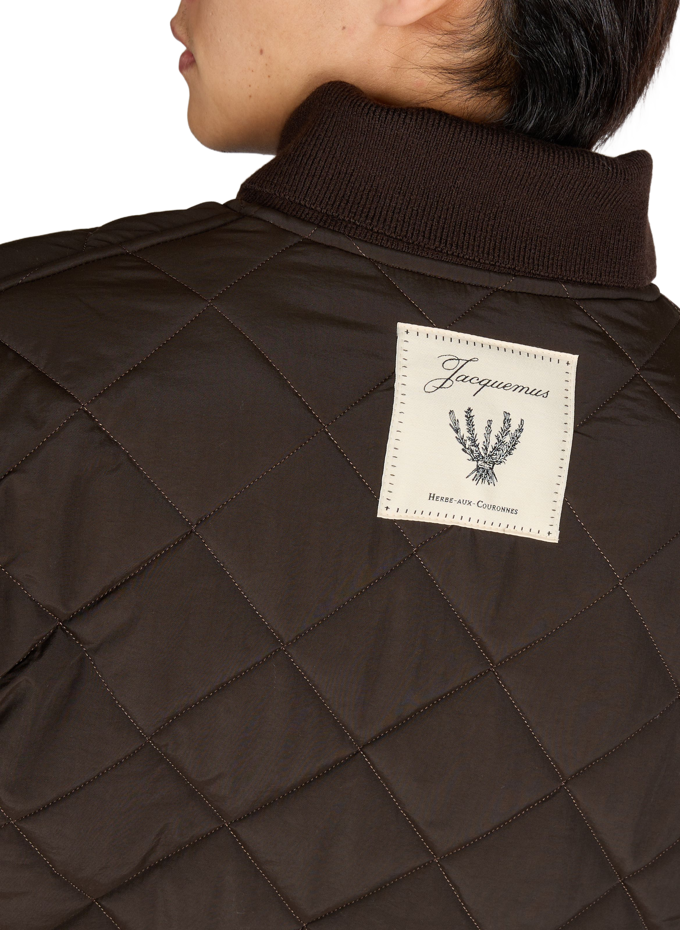 Bastide Quilted Straight Jacket JACQUEMUS Brown