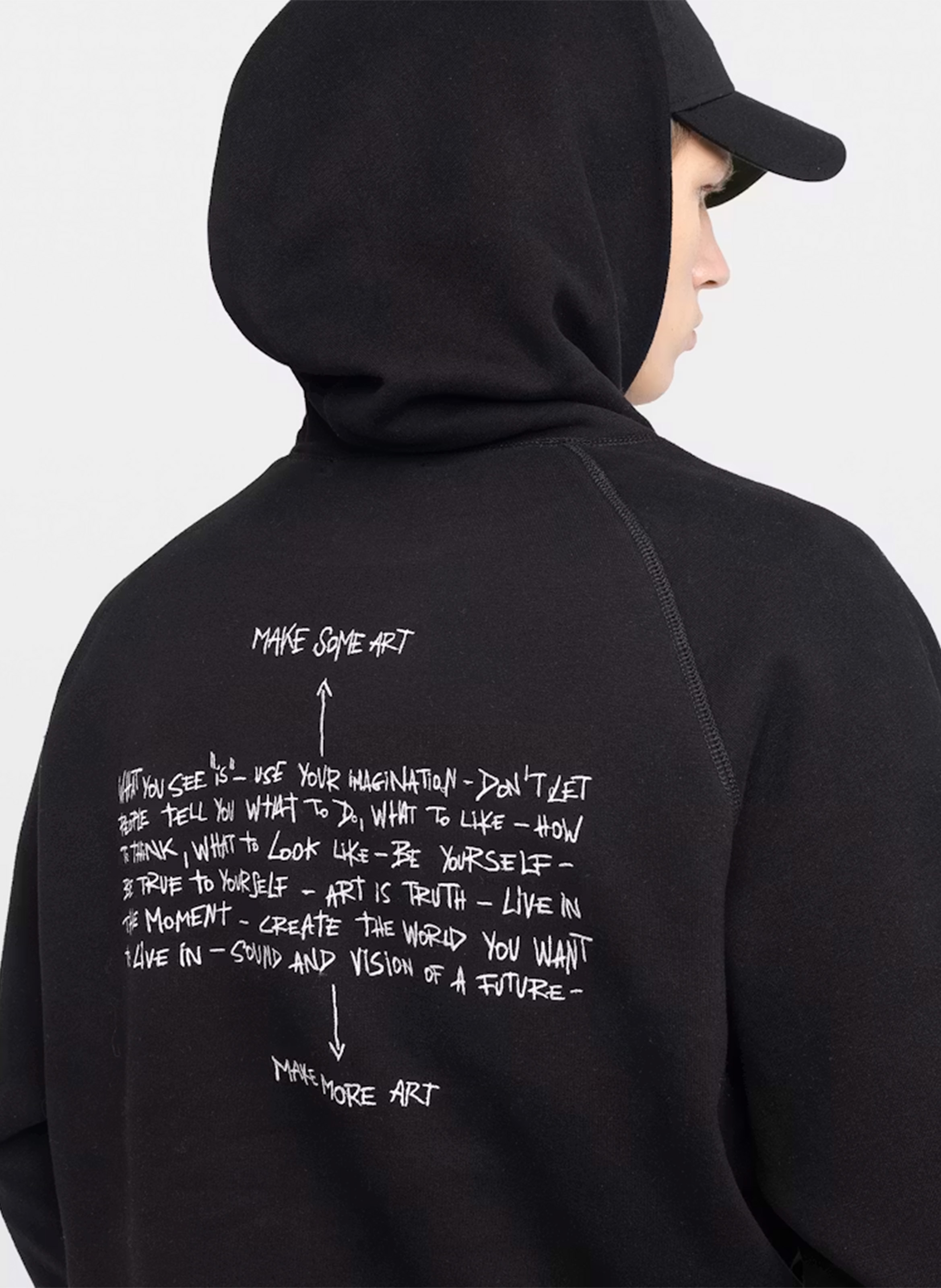 Sweat à capuche en coton mélangé georgio ZADIG&VOLTAIRE Noir