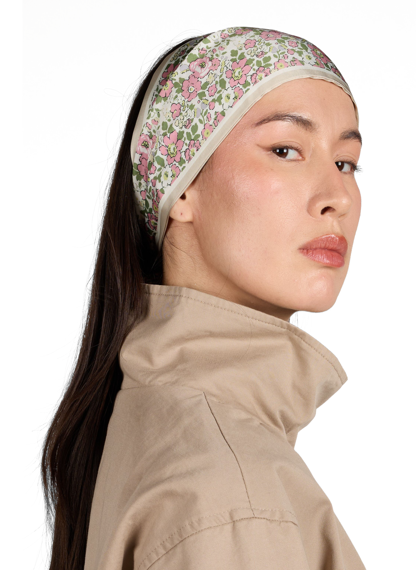 Floral printed stole AU PRINTEMPS PARIS Green