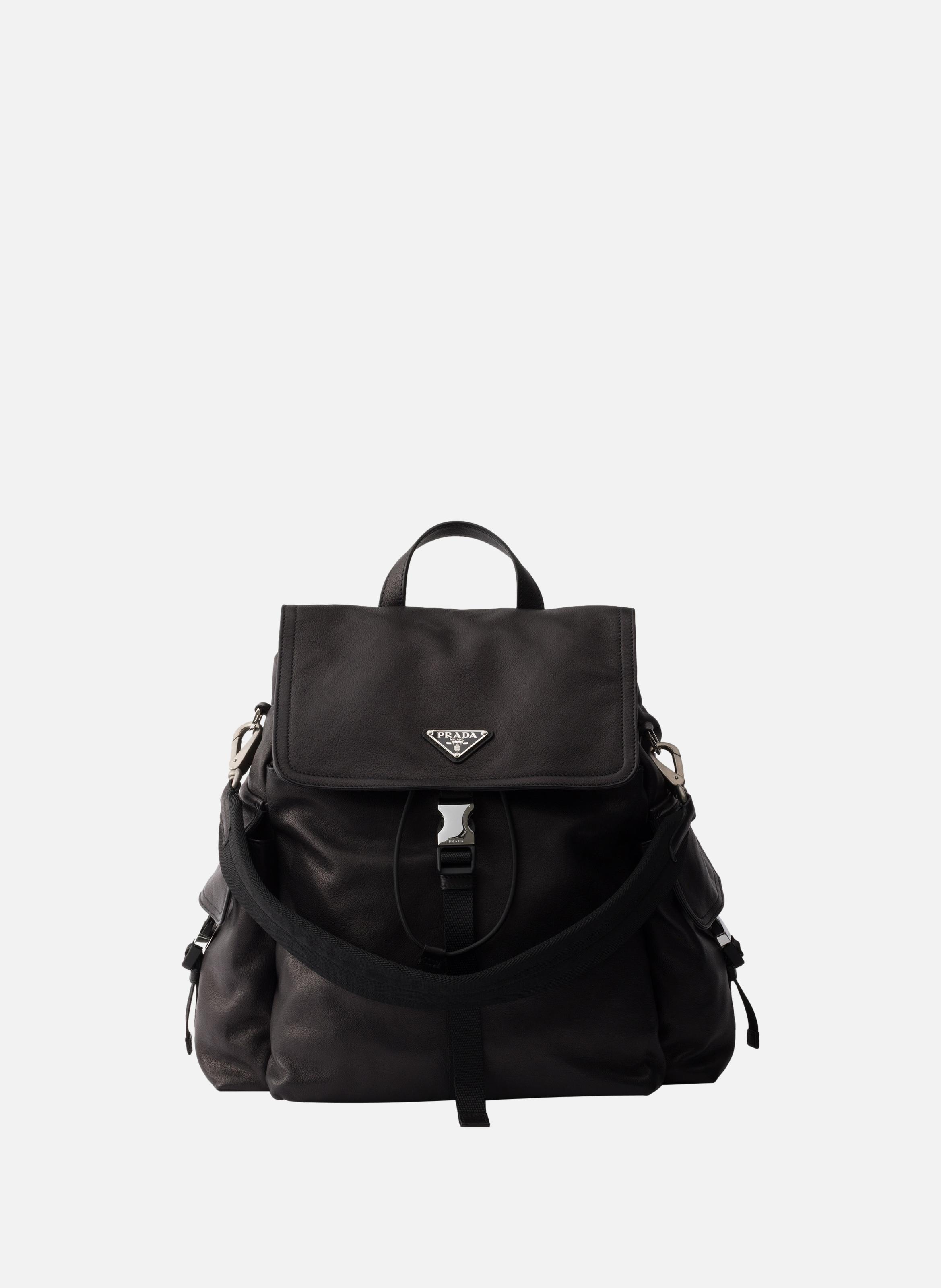 Sac à dos en cuir prada explore PRADA Noir