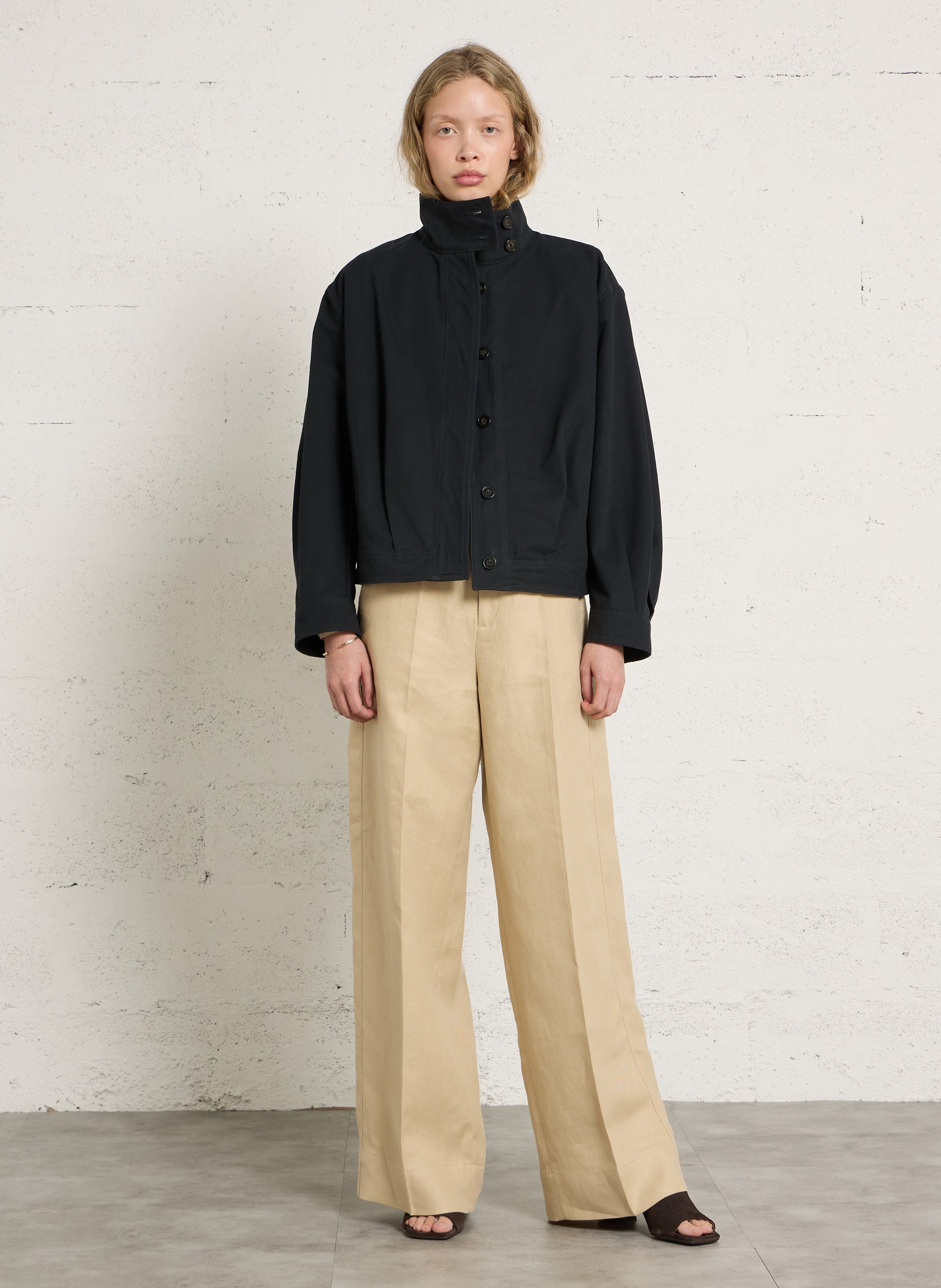 Veste oversize en coton imelda SOEUR Bleu