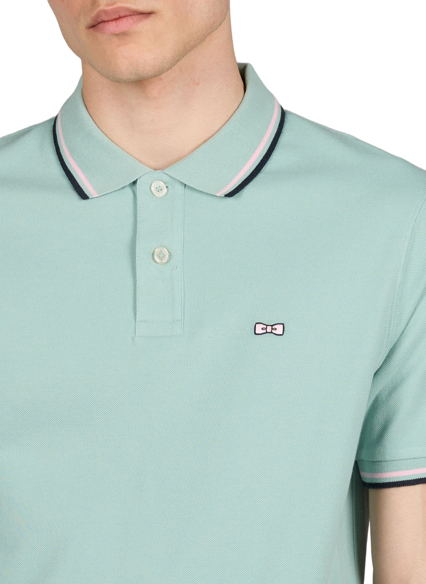 Polo à manches courtes en coton EDEN PARK Bleu