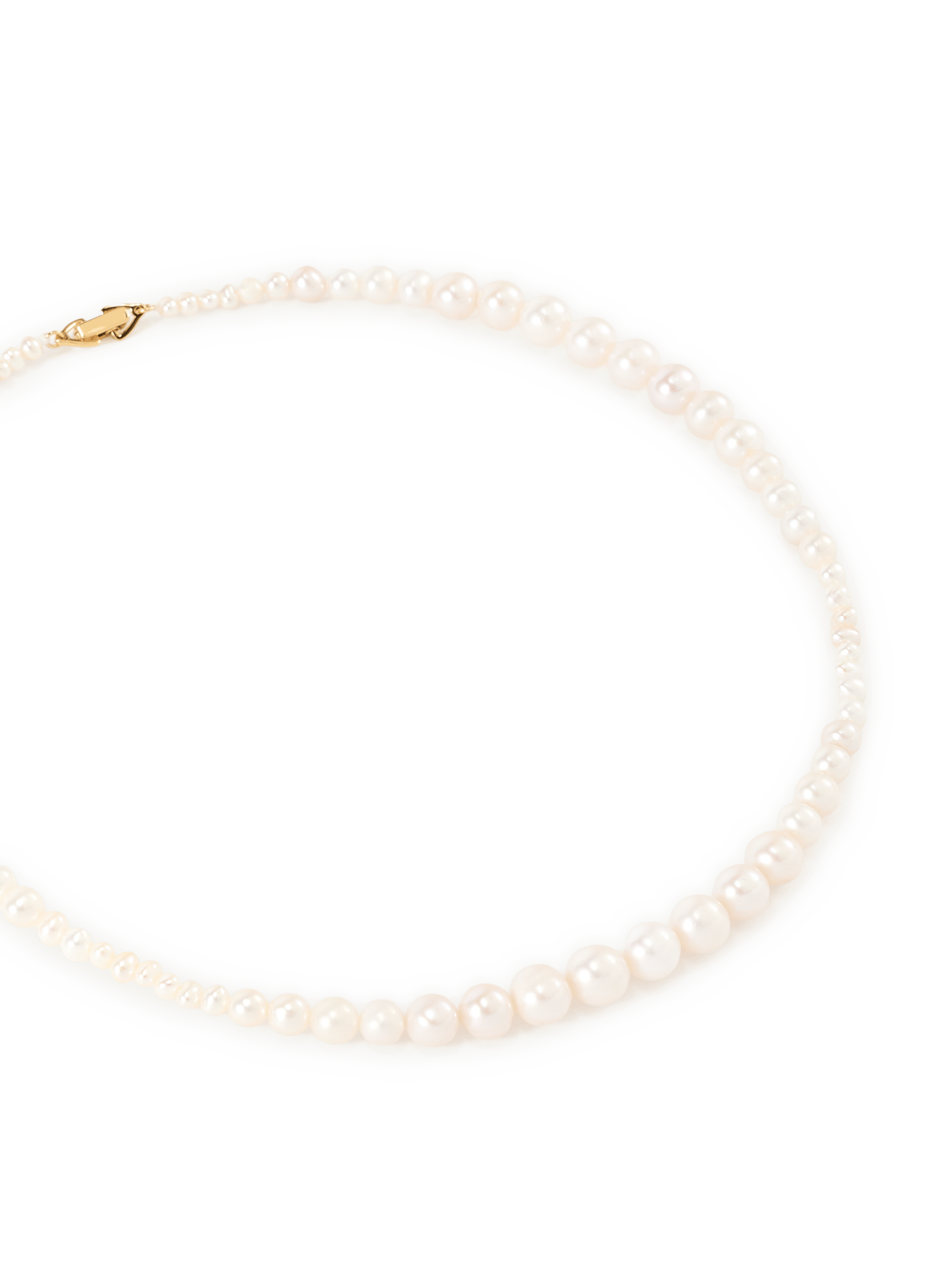 Collier de perles ras-de-cou Olga RAGBAG Blanc