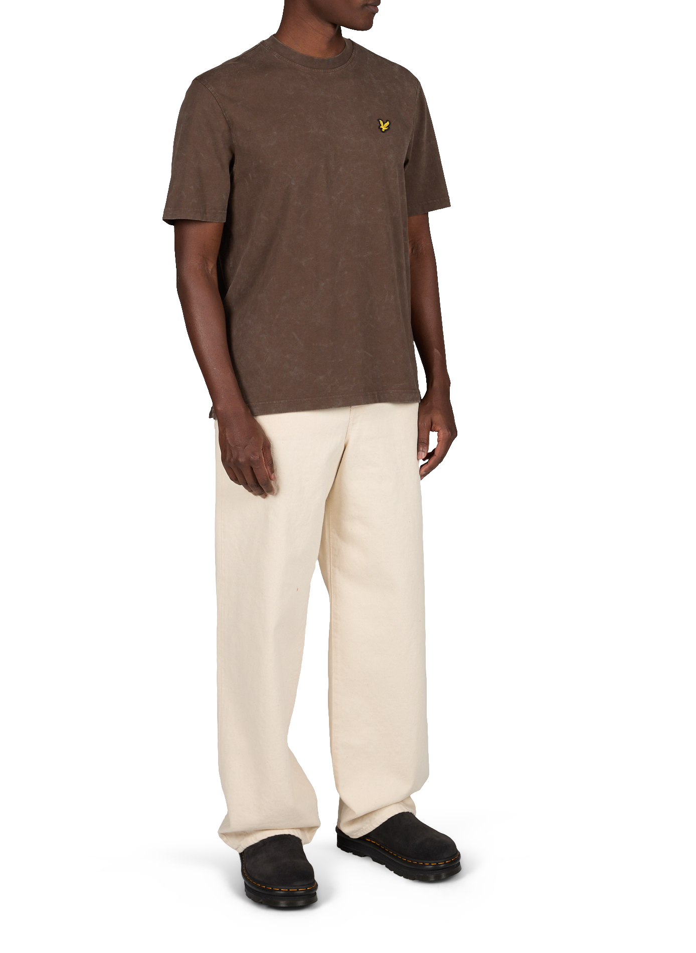 Heavy cotton logo T-shirt LYLE & SCOTT Black