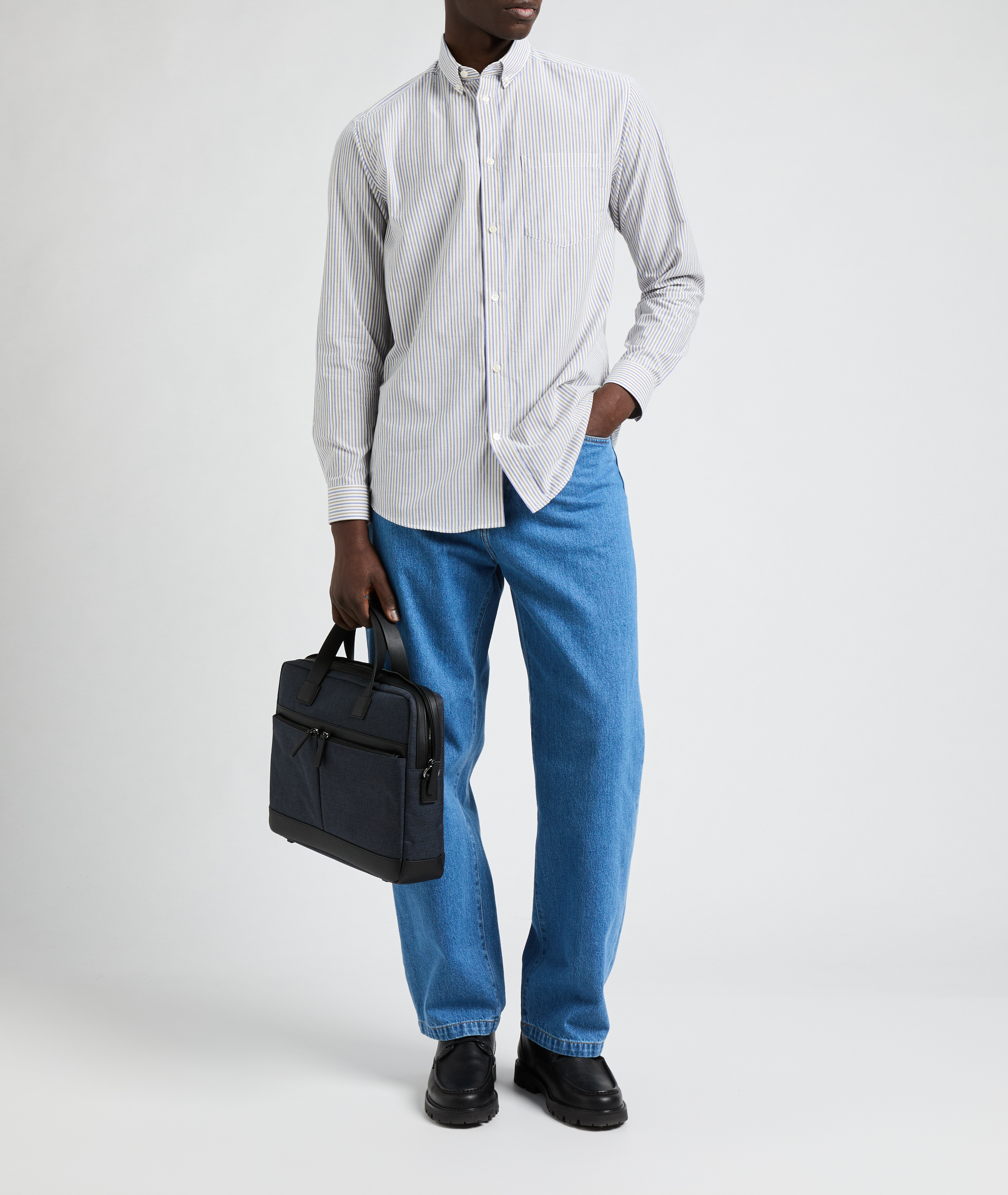 Jean large en coton  CARHARTT WIP Bleu