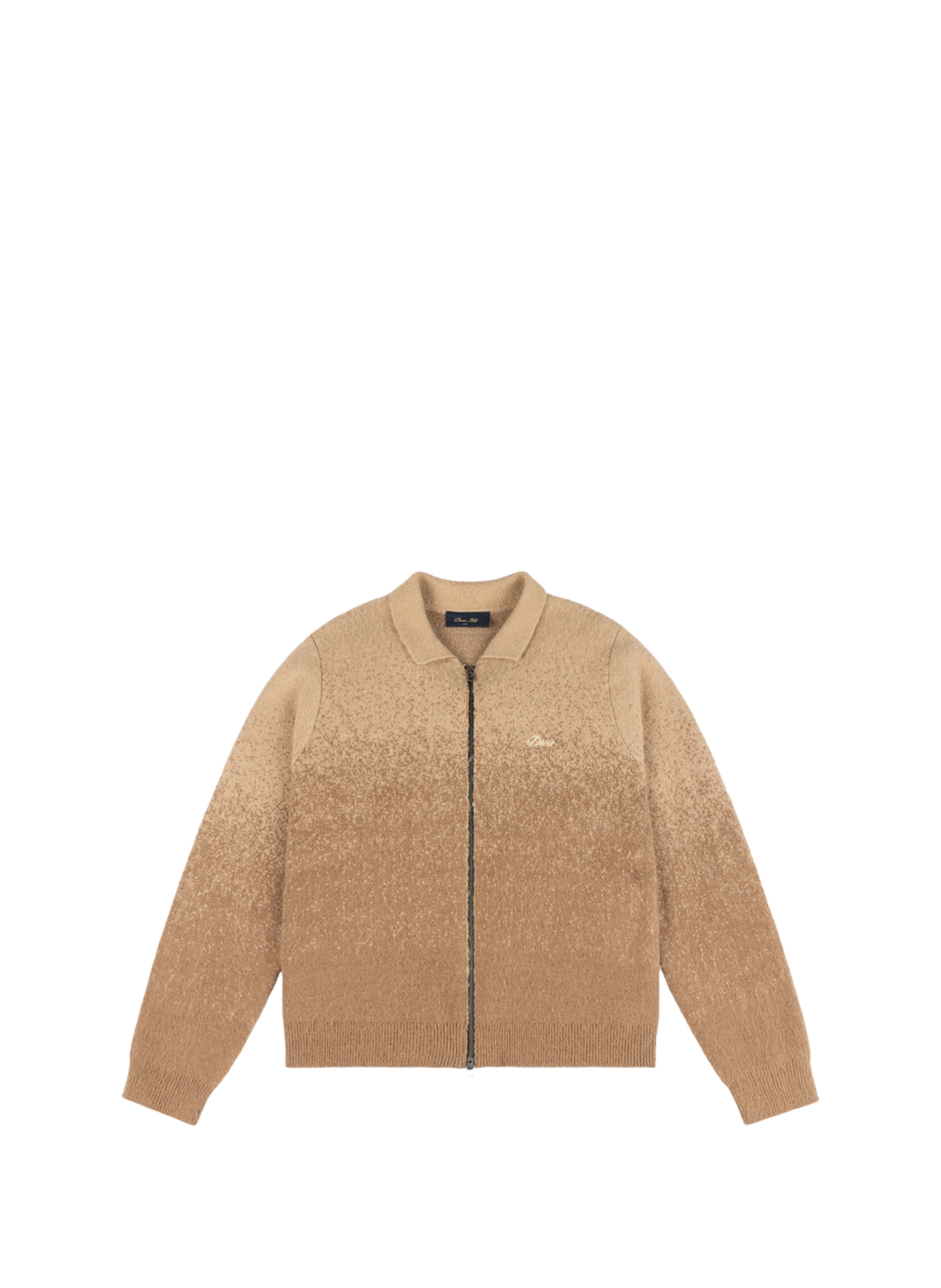 Pull zippé effet tie and dye DIME Beige